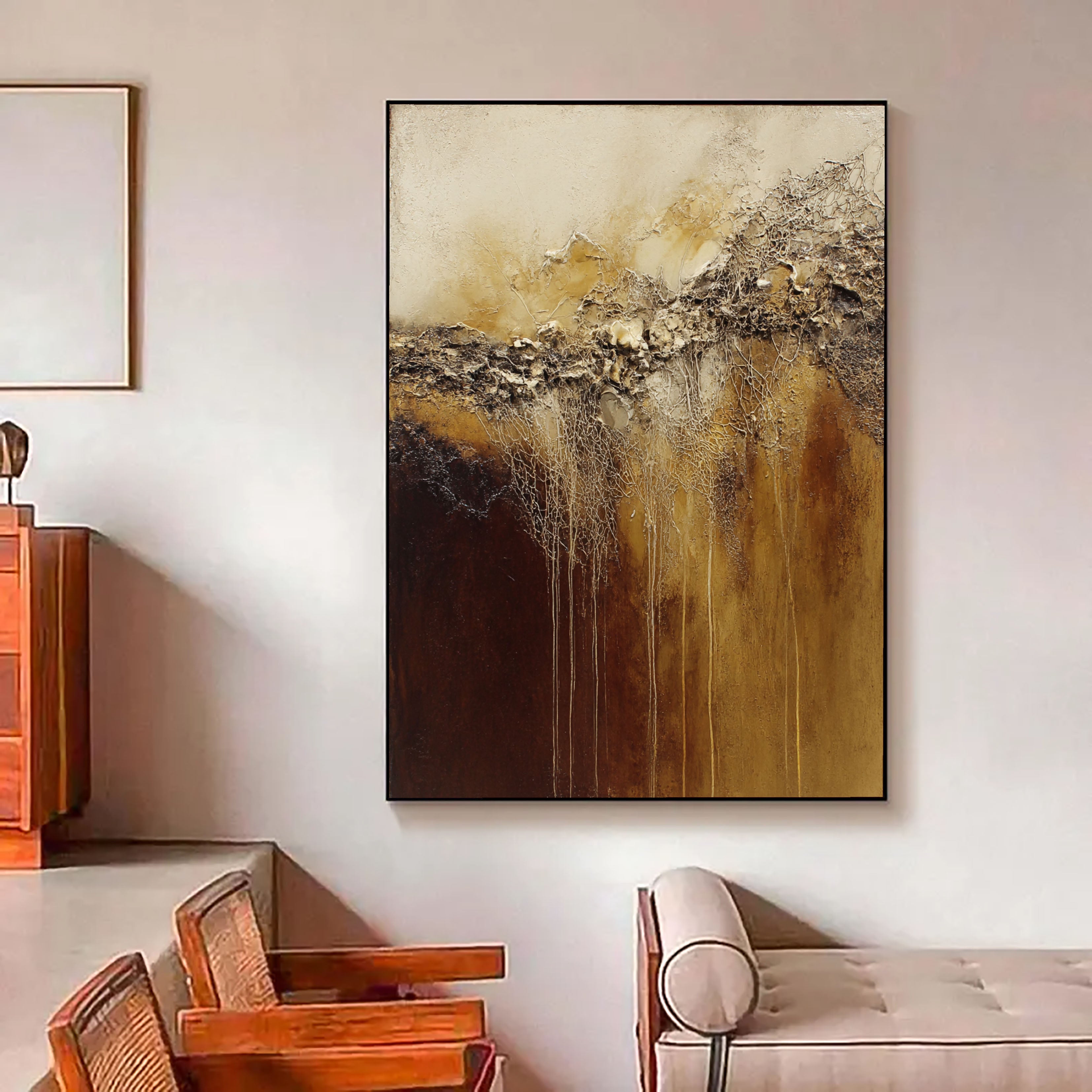 Textured Rooted Veins | Bronze Ivory
