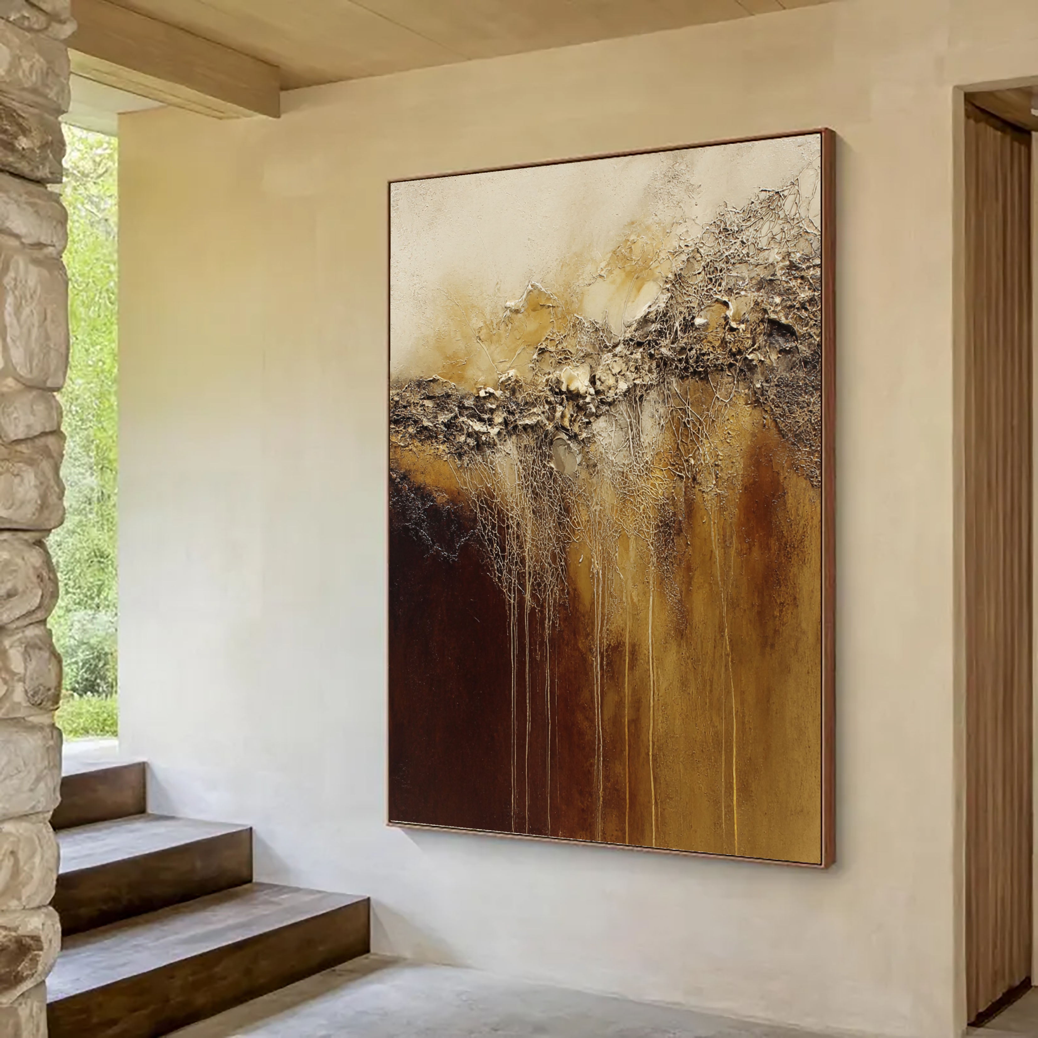 Textured Rooted Veins | Bronze Ivory