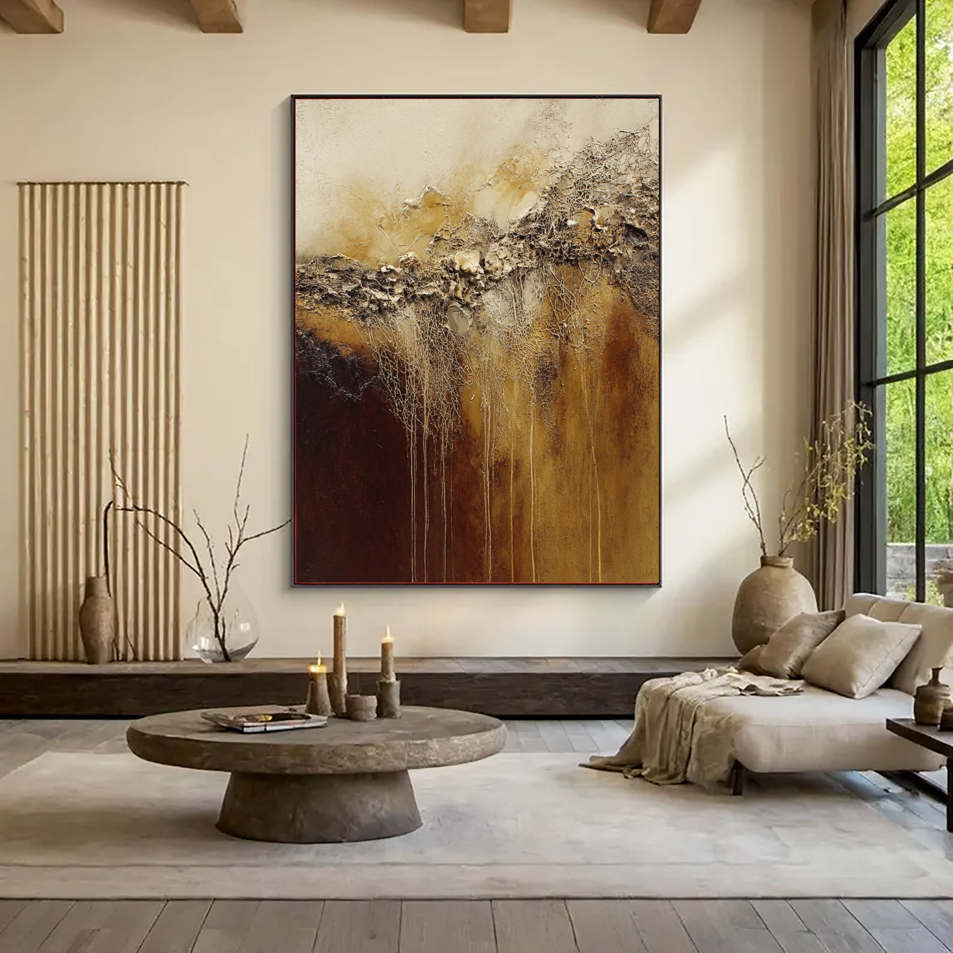 Textured Rooted Veins | Bronze Ivory