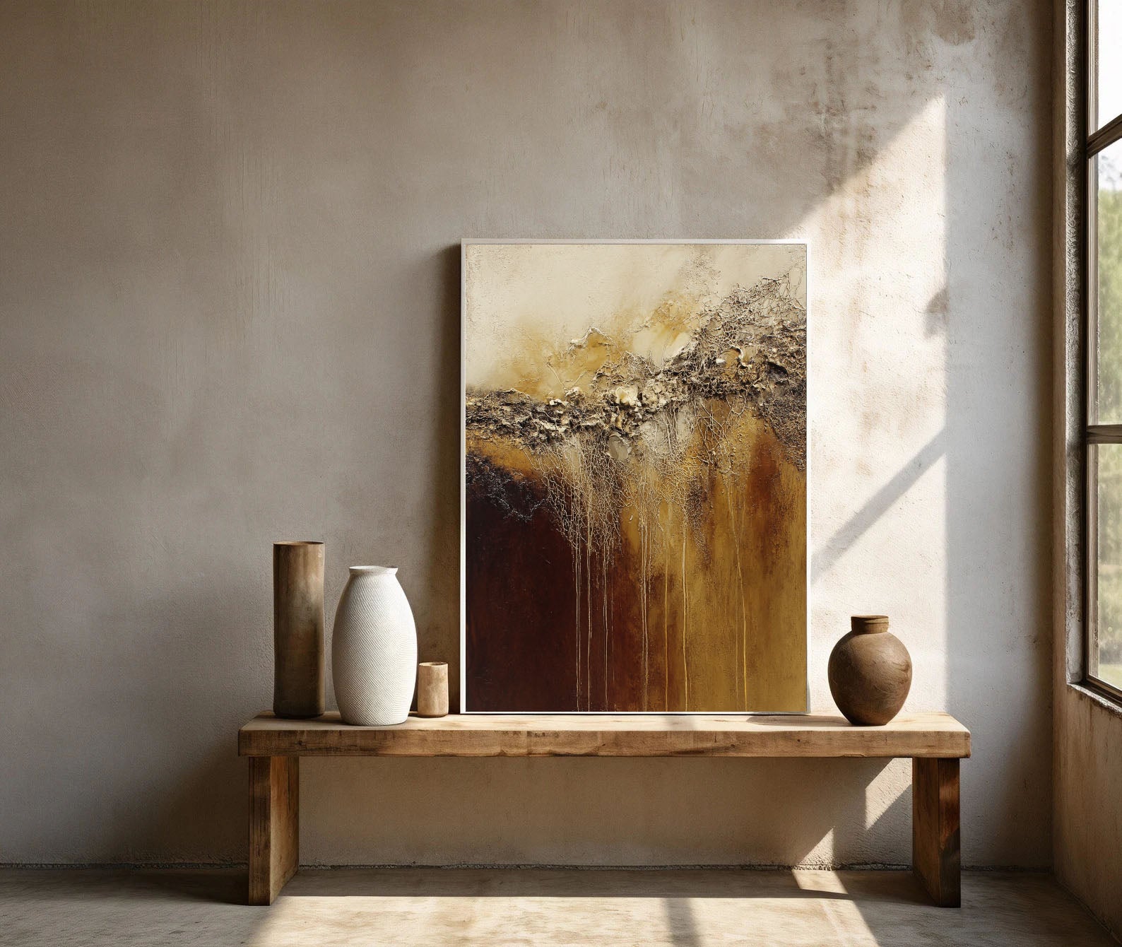 Textured Rooted Veins | Bronze Ivory