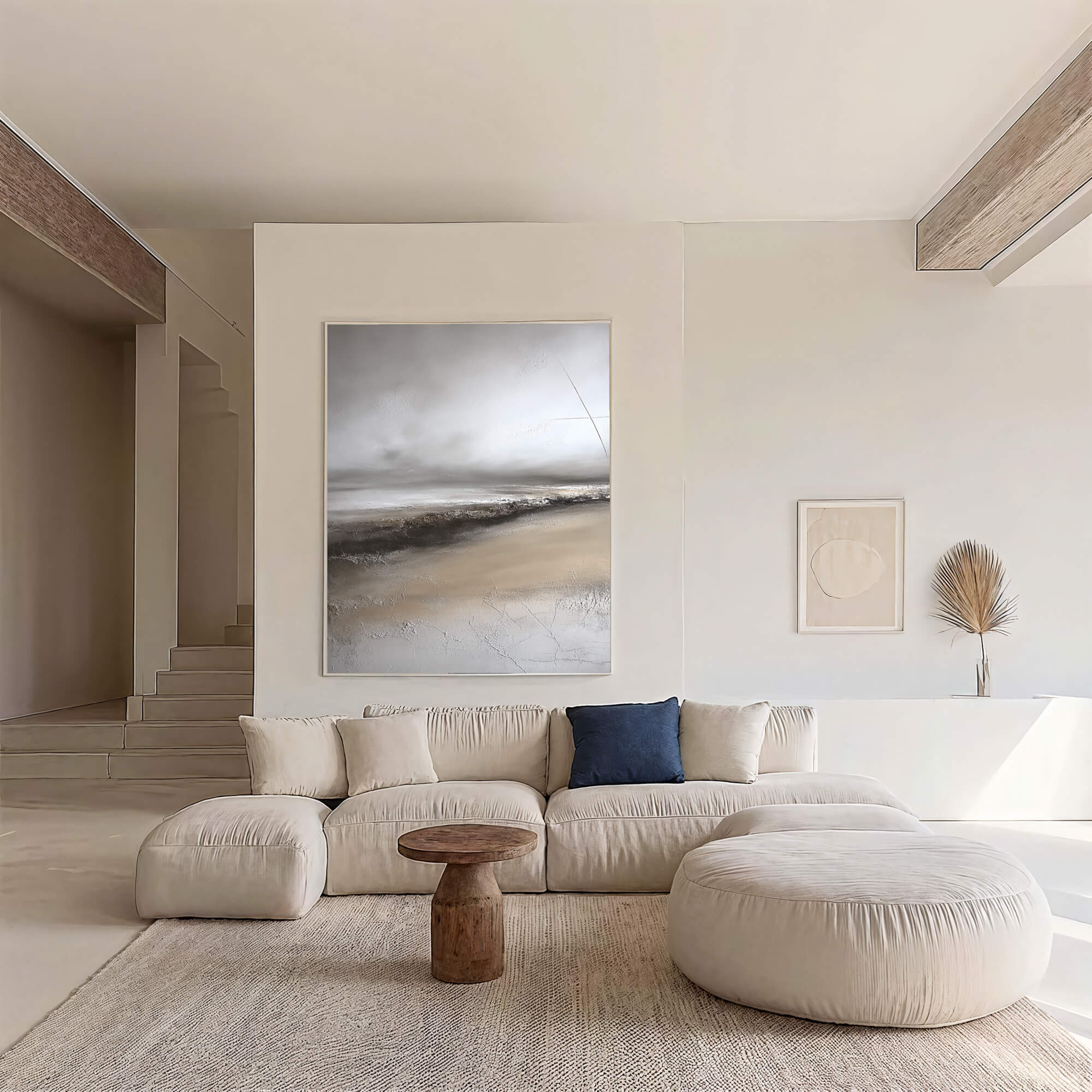 Textured Misty Shore | Neutral Palette