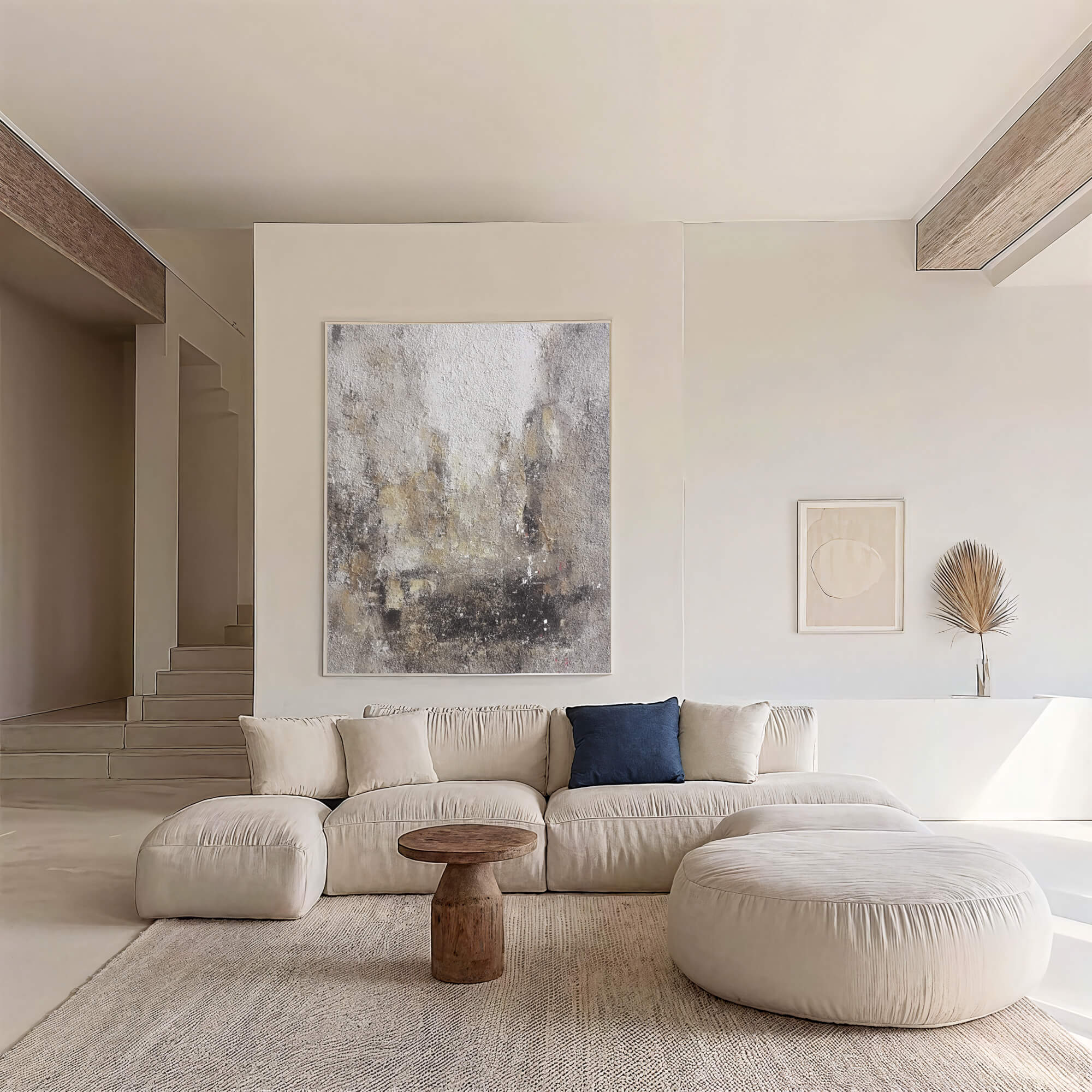 Textured Misty Abstract | Earthy Hues