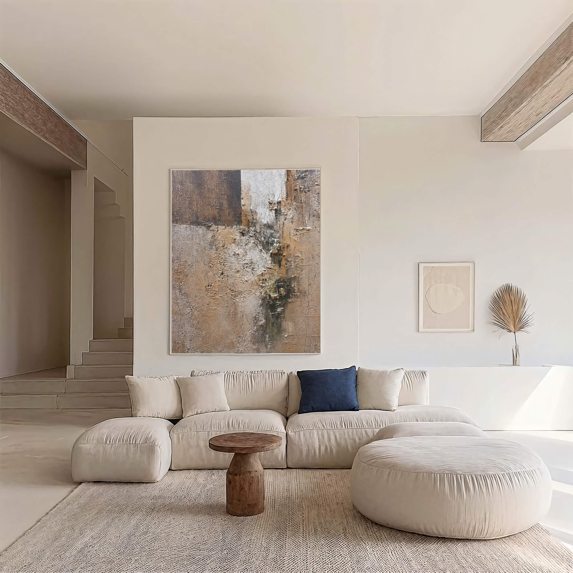 Textured Earthy Abstract | Warm Neutrals