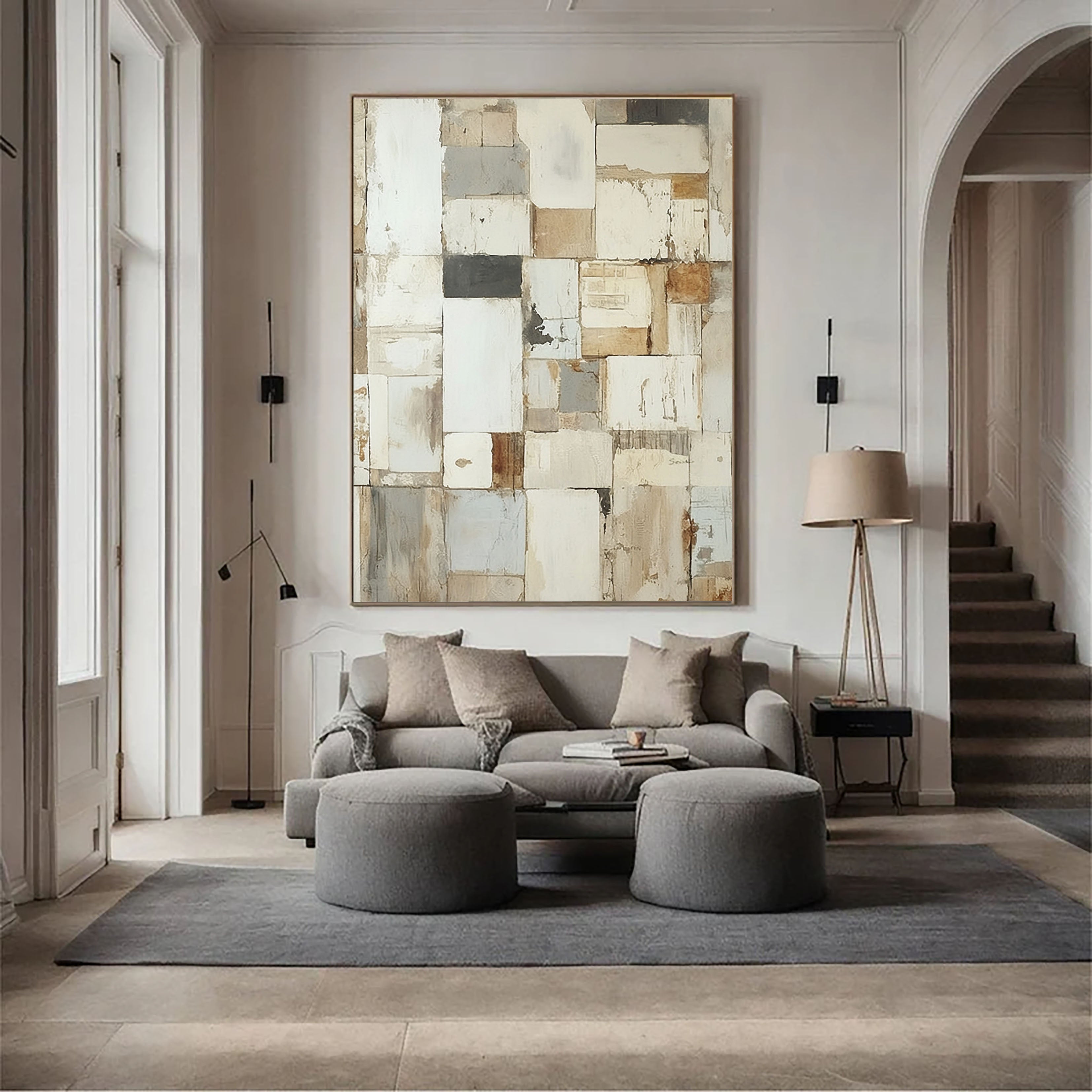 Textured Neutral Mosaic | Beige Patch