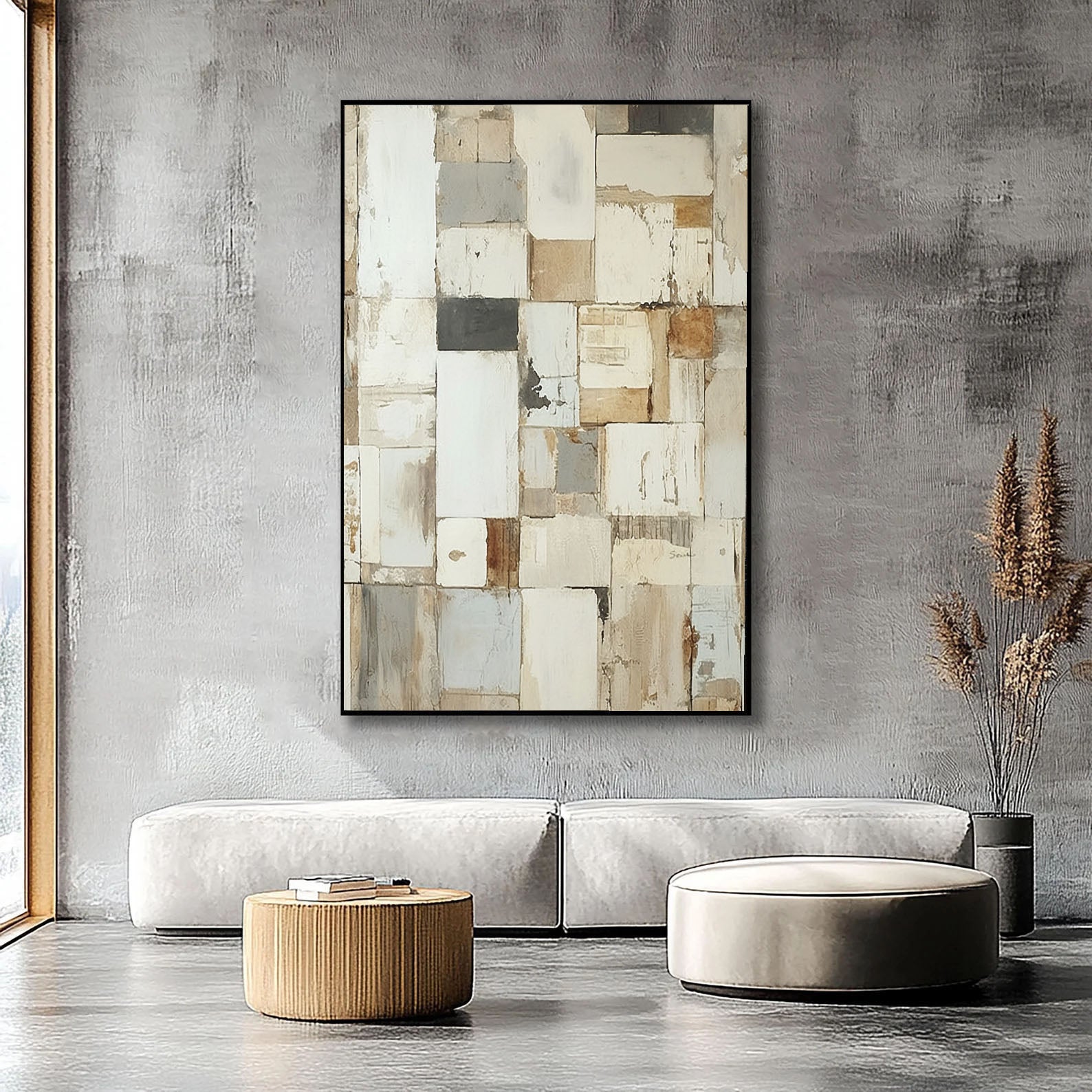 Textured Neutral Mosaic | Beige Patch