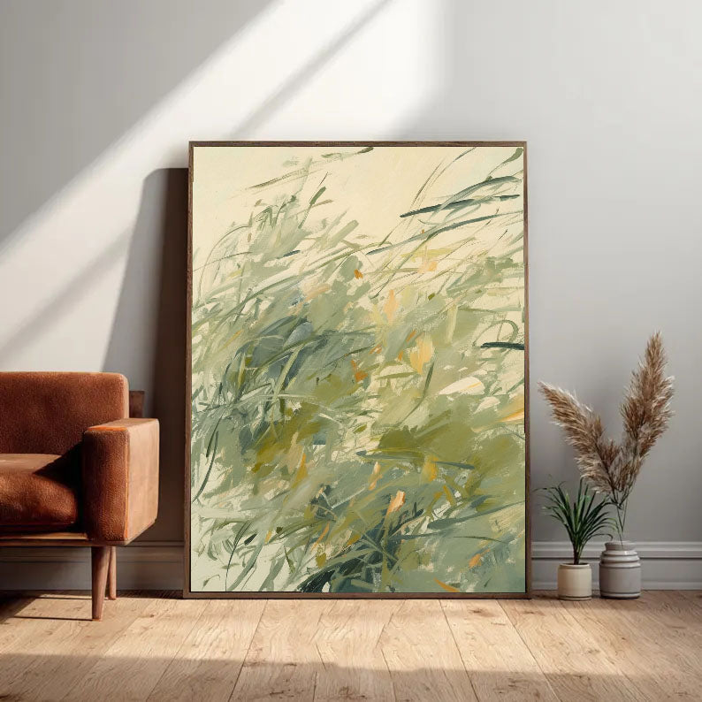 Textured Meadow Breeze | Sage Strokes