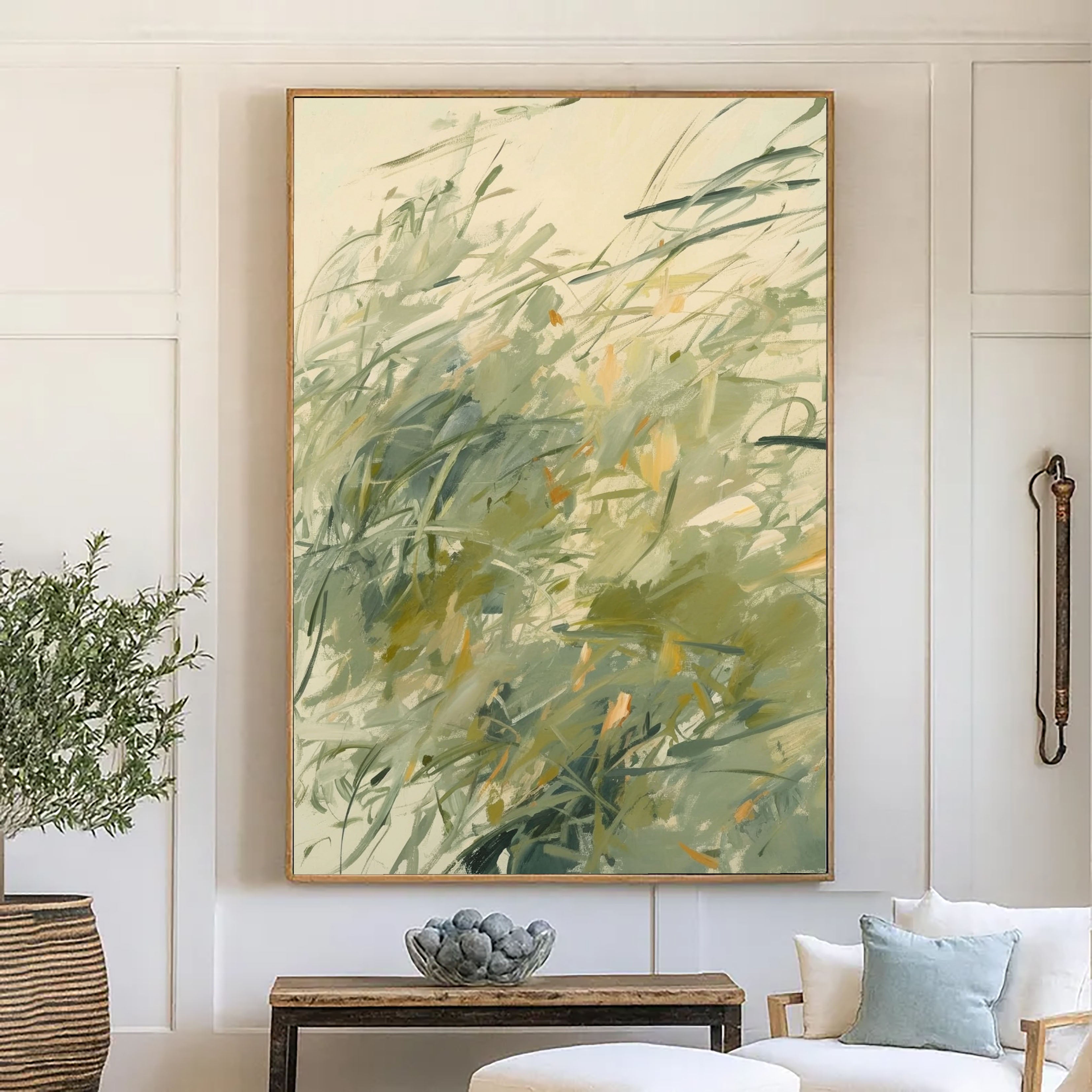Textured Meadow Breeze | Sage Strokes