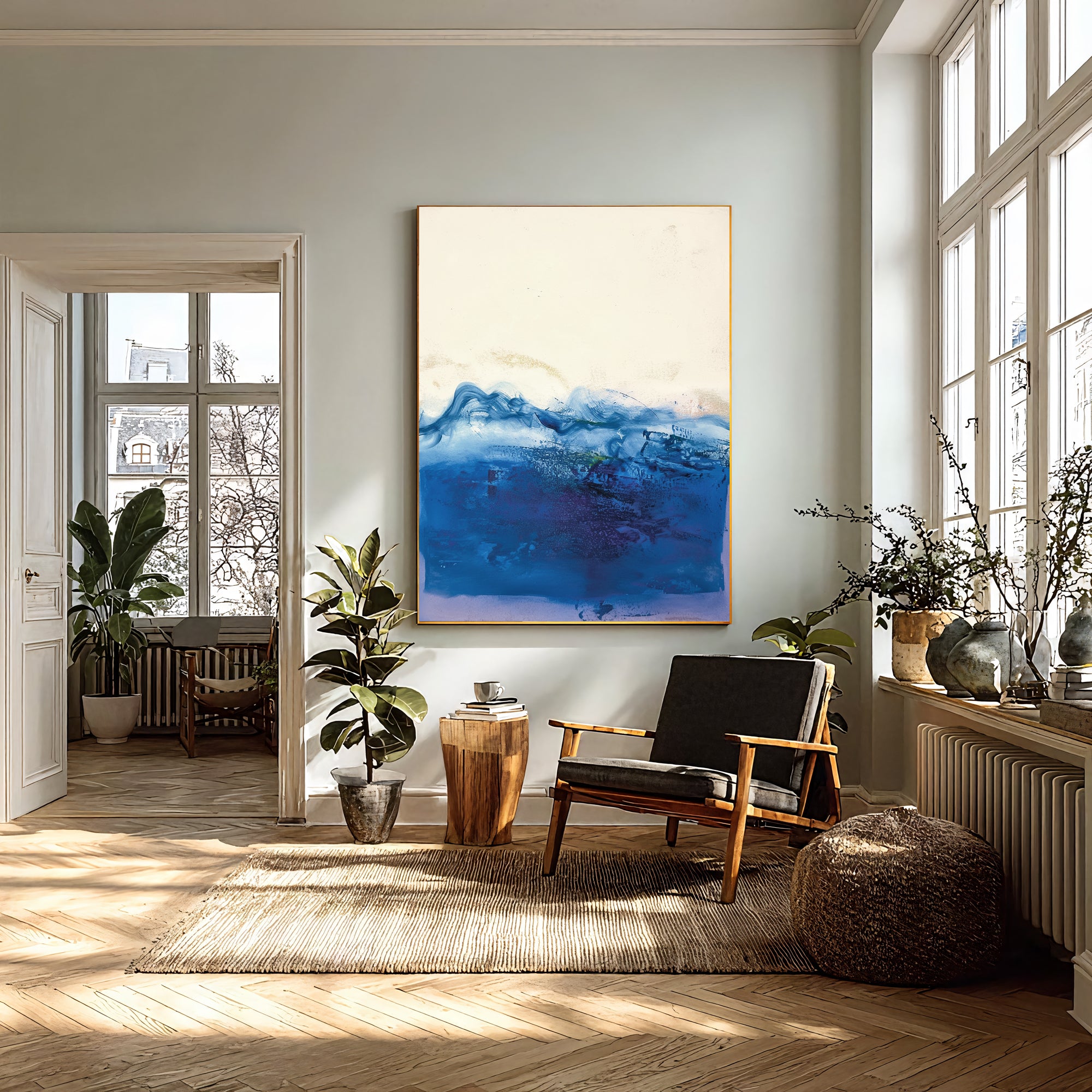 Textured Blue Majesty | Ocean Tones