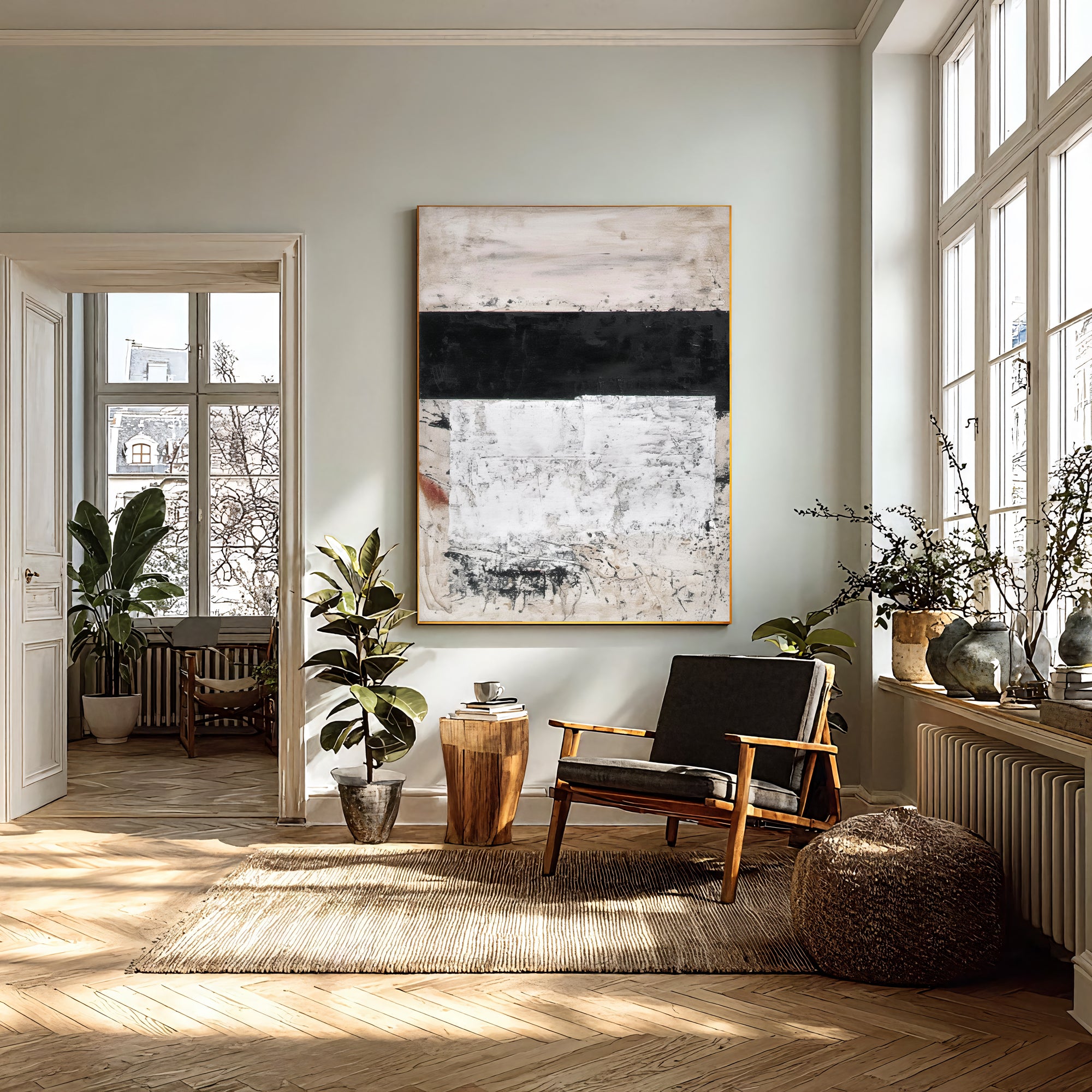 Textured Neutral Artistry | Slate Hues