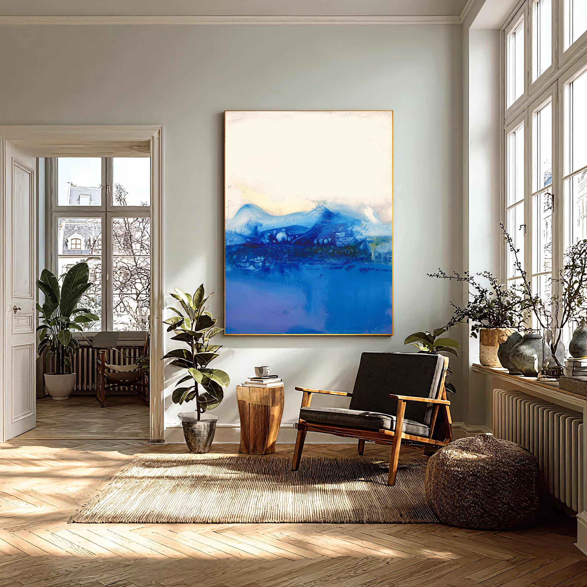 Textured Blue Tranquility | Ocean Hues