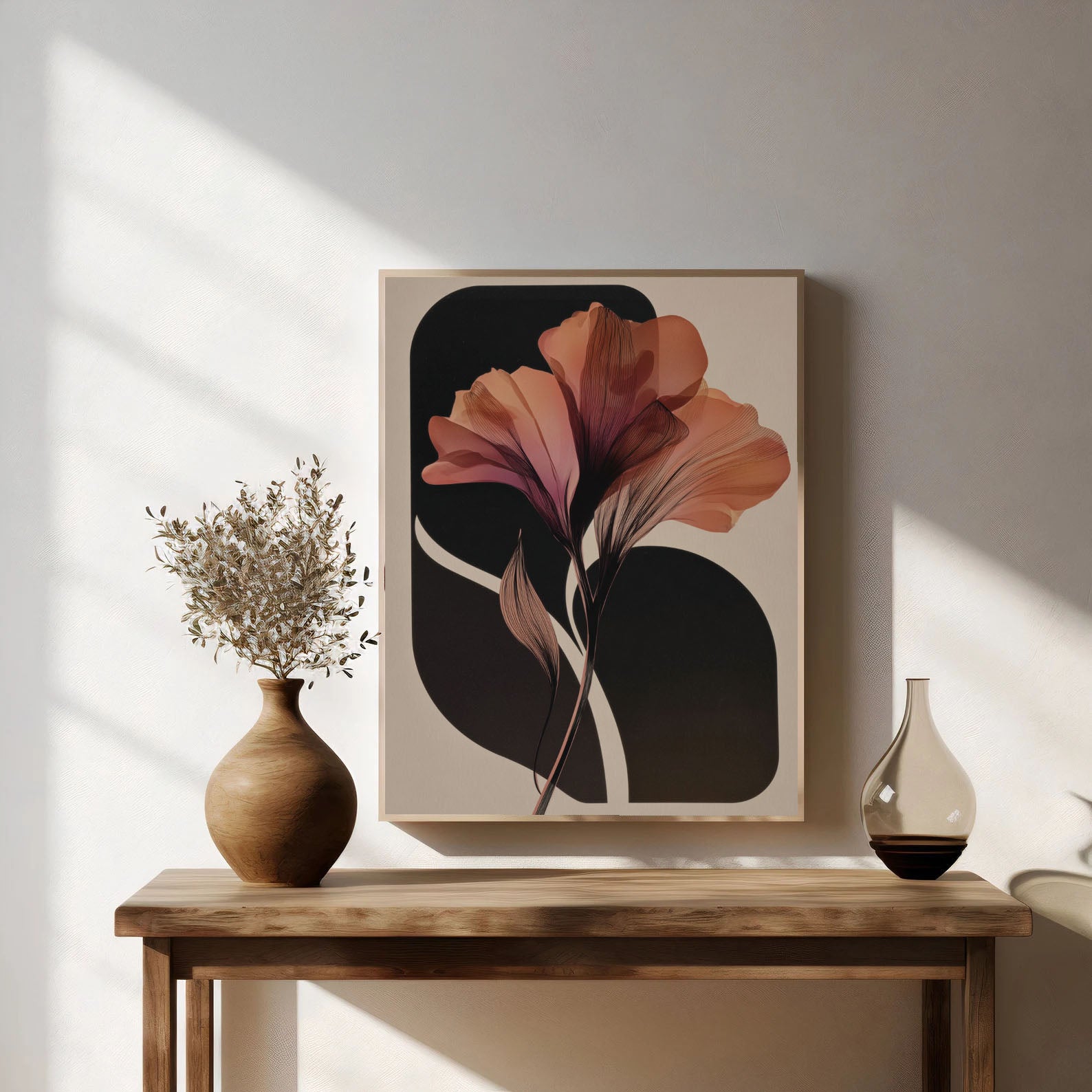 Translucent Floral Grace | Coral Bloom