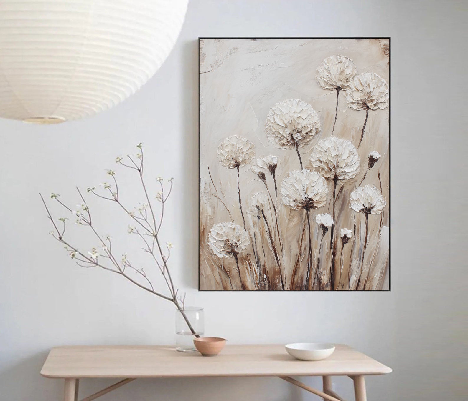 Textured Puff Blossoms | Cream Hues