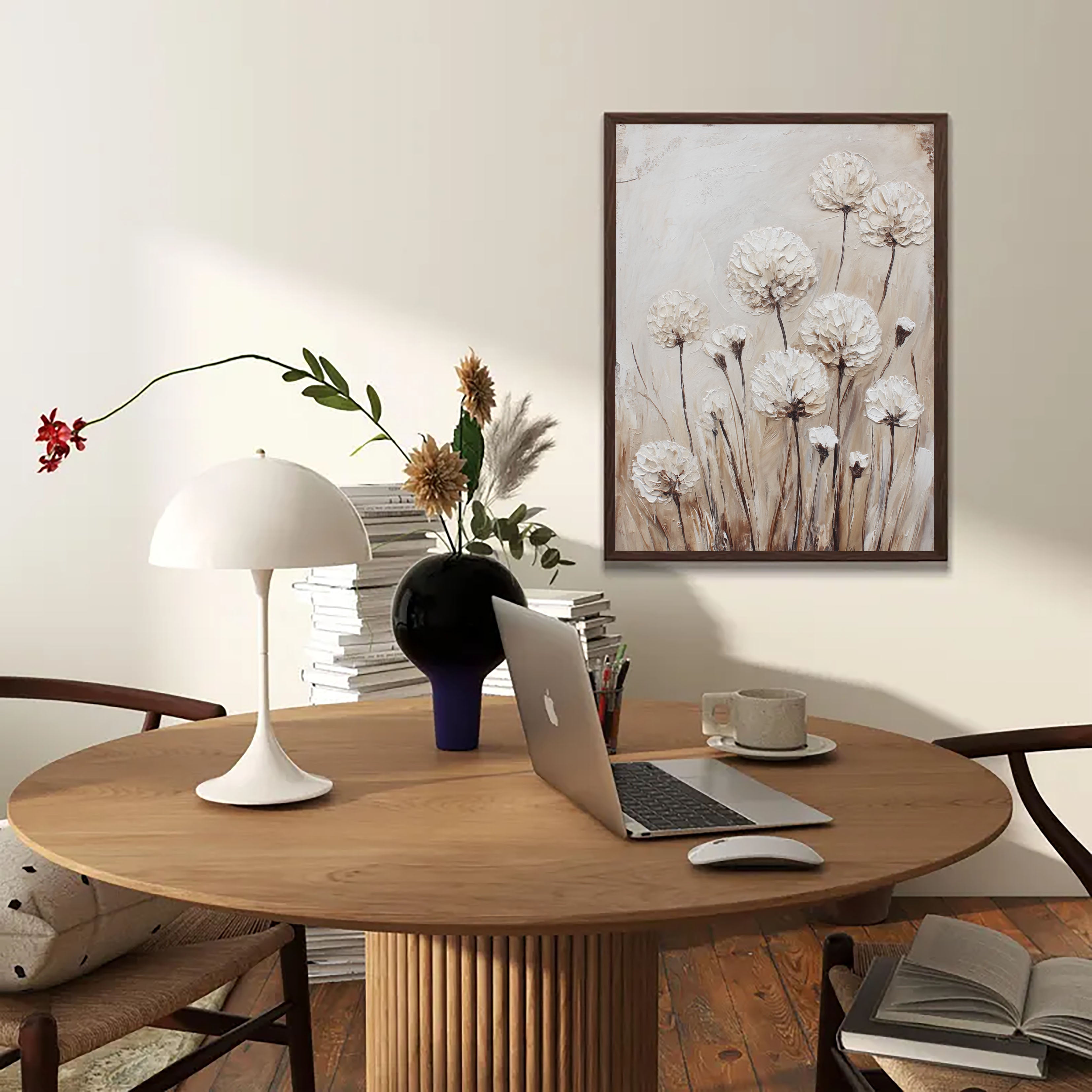 Textured Puff Blossoms | Cream Hues