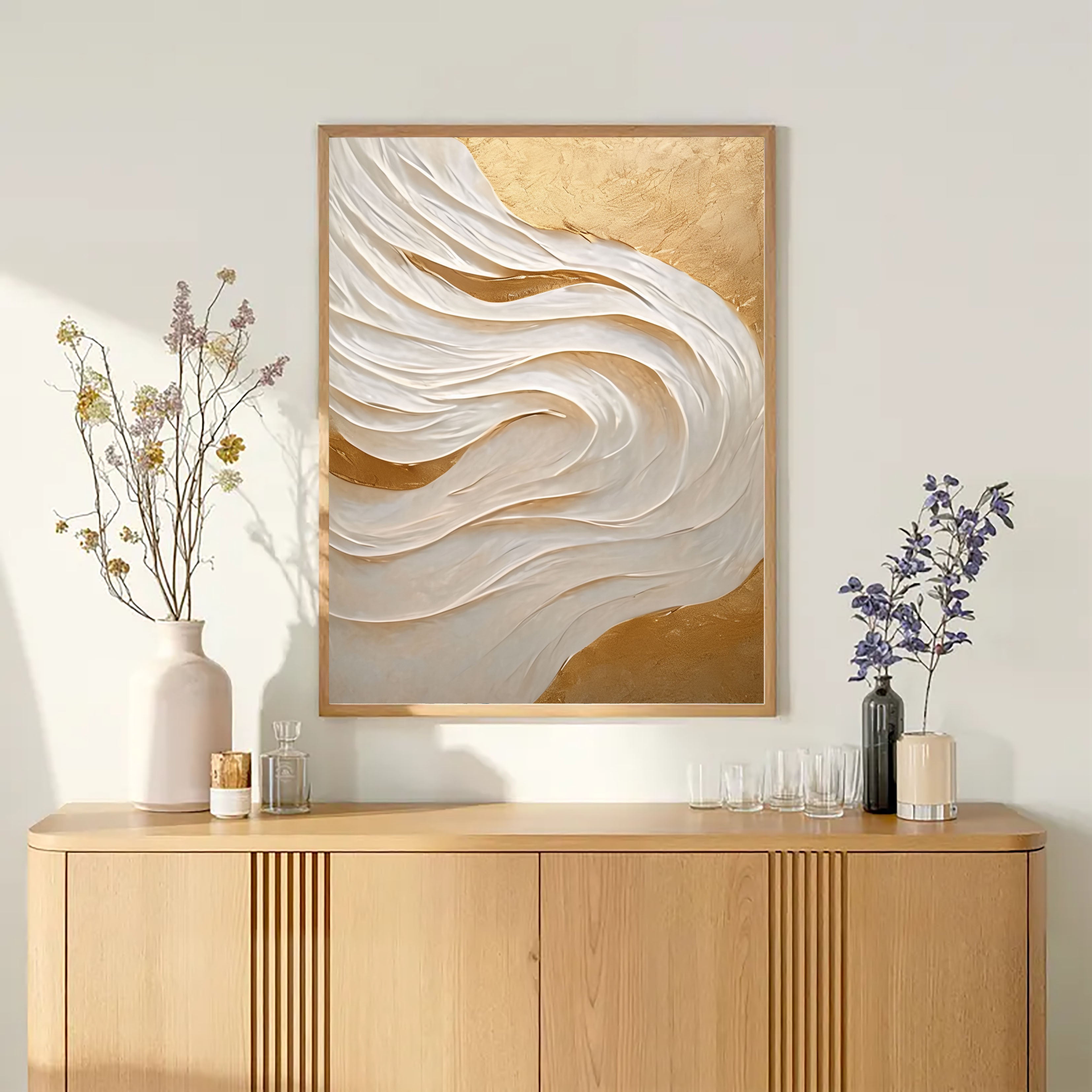 Textured Silk Flow | Gilded Tide