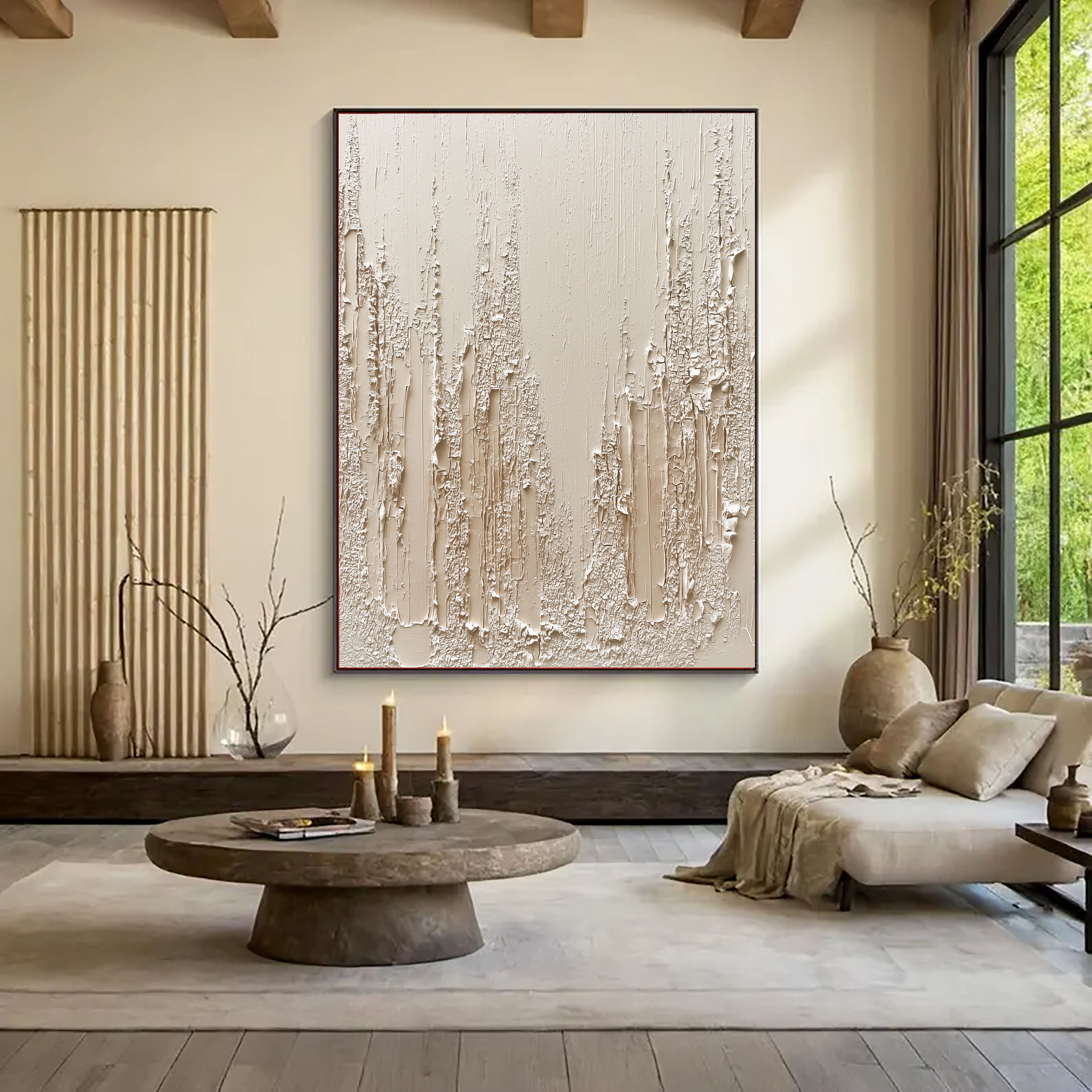 Textured Crackled Layers | Pale Beige