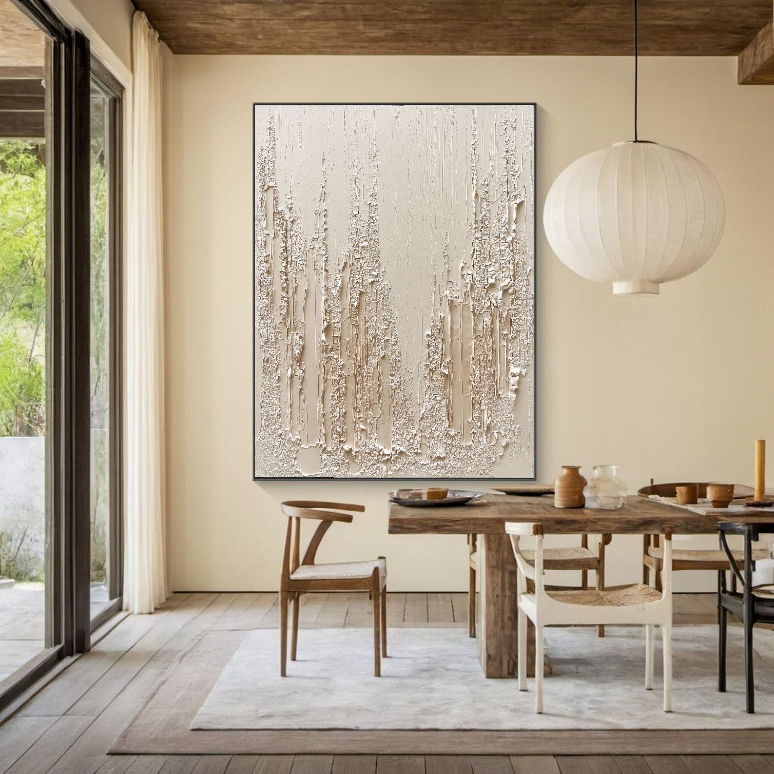 Textured Crackled Layers | Pale Beige