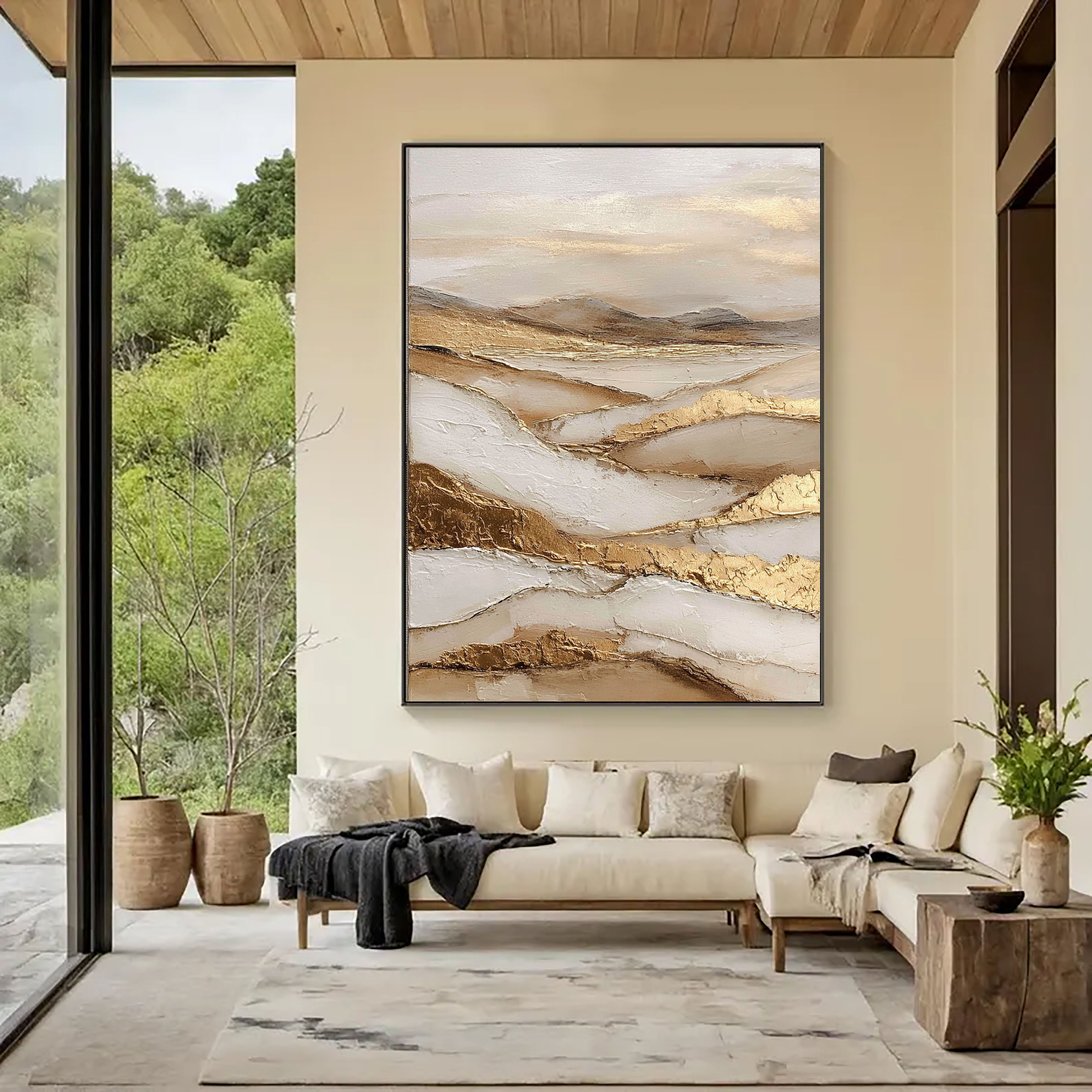 Textured Earthly Elegance | Golden Vista