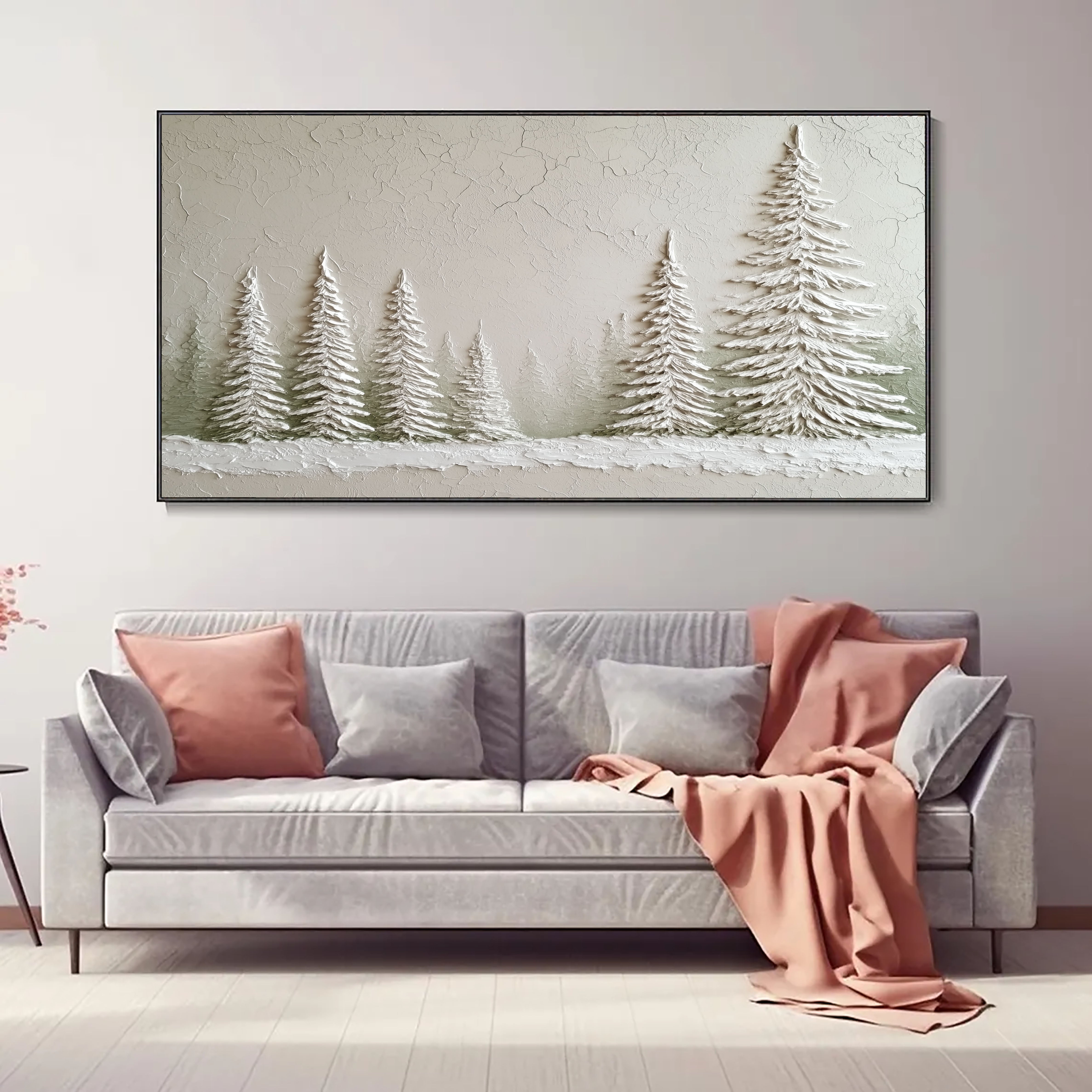 Textured Winter Pines | Frosted Groves