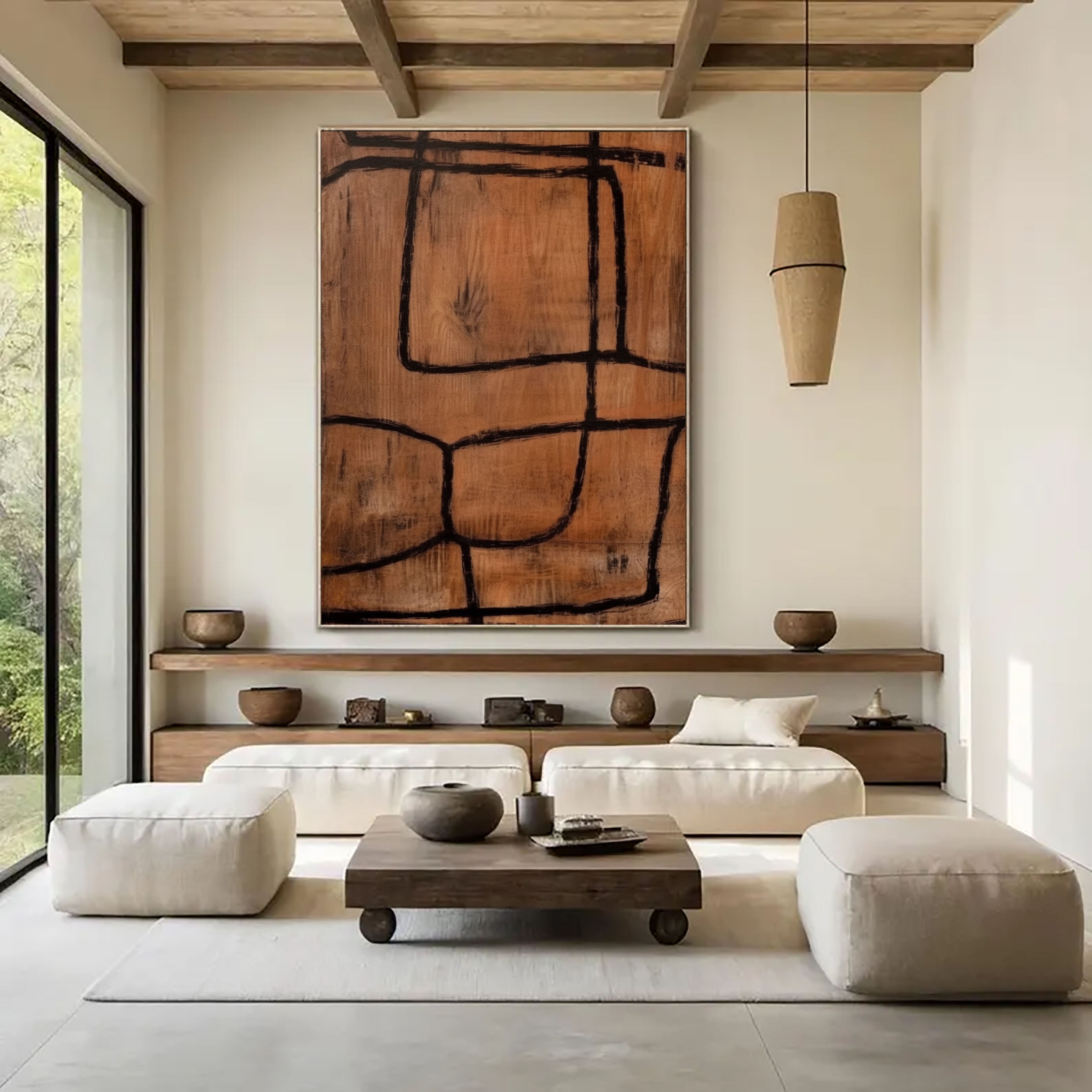 Rustic Line Harmony | Earthy Grid