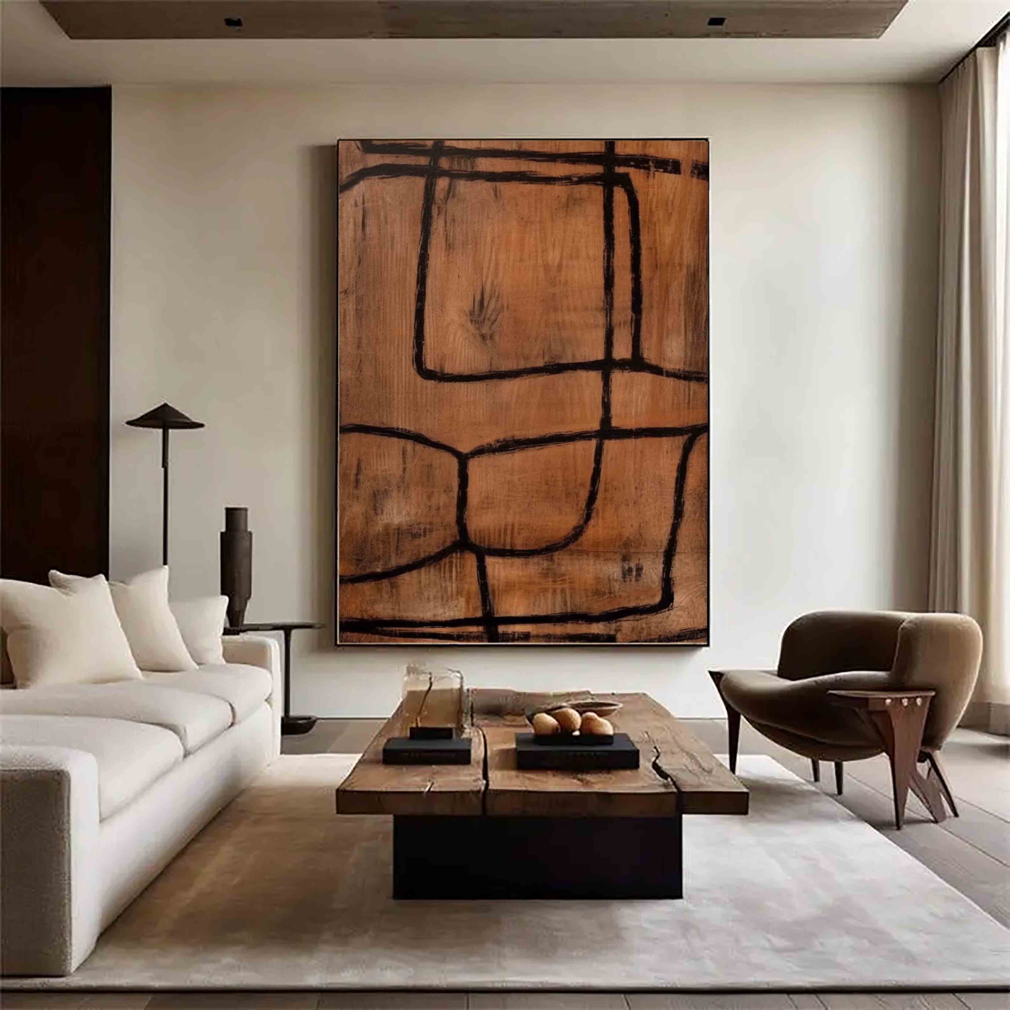 Rustic Line Harmony | Earthy Grid