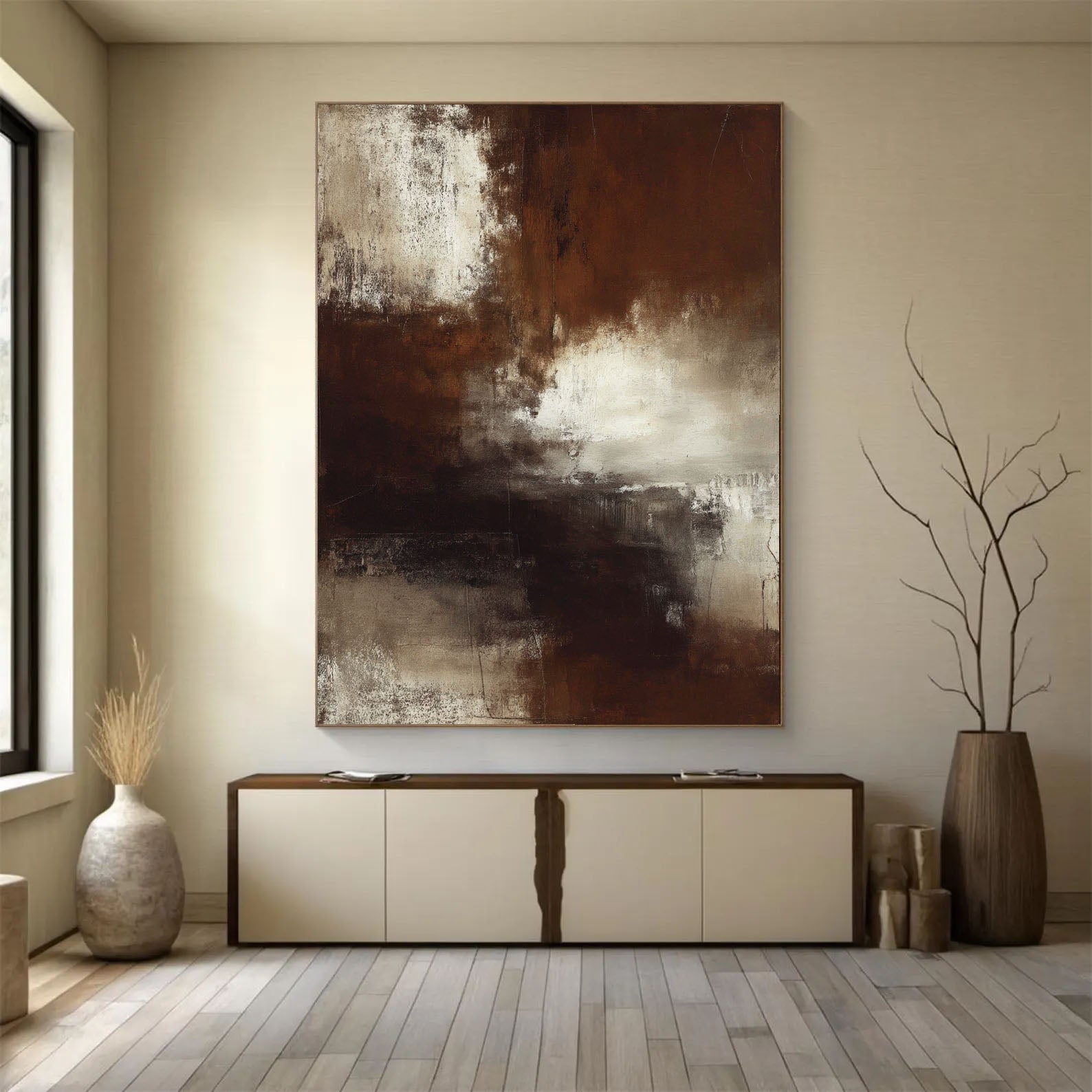 Textured Umbral Elegance | Sepia Veil