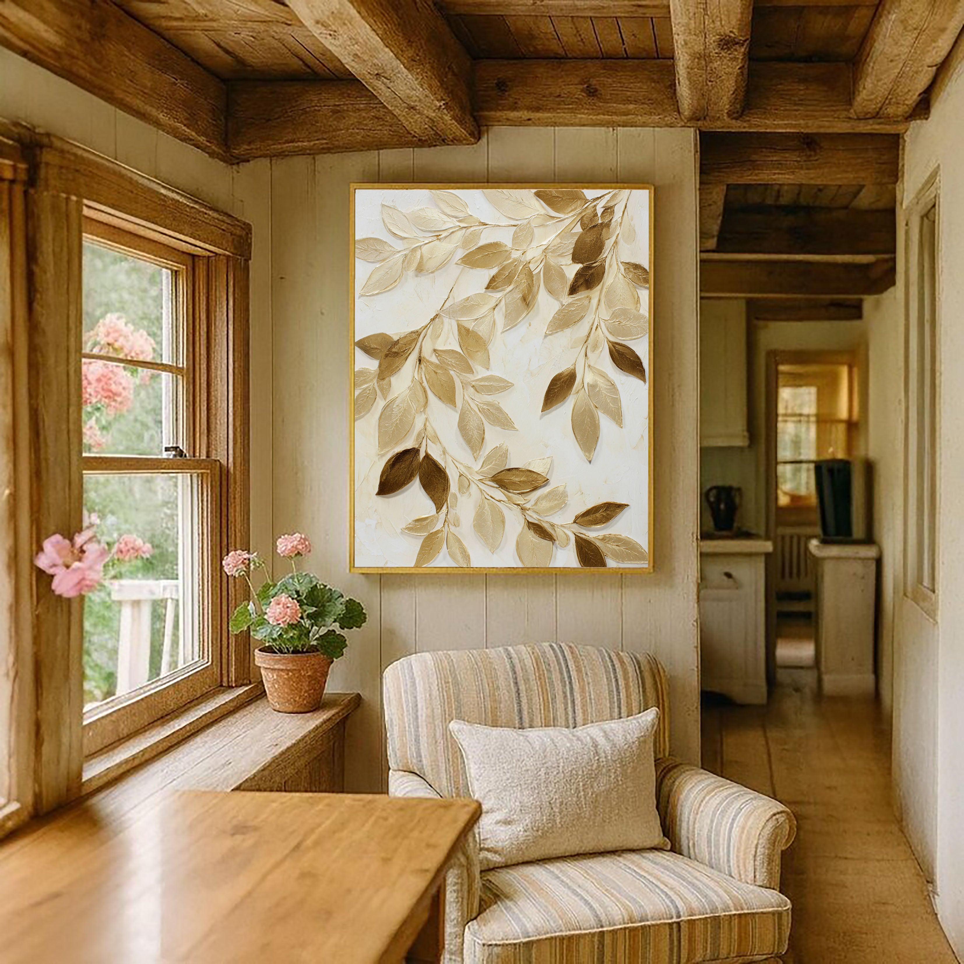 Textured Gilded Foliage | Golden Boughs