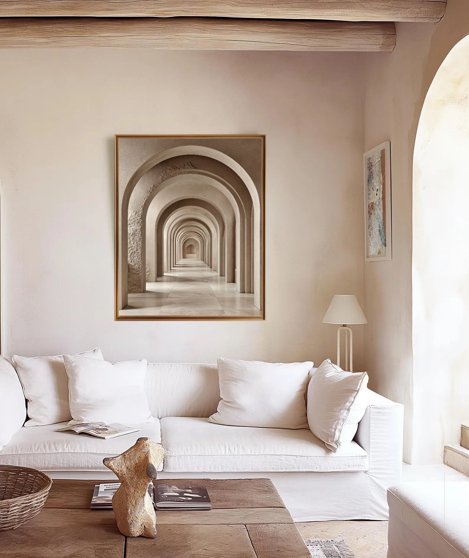 Textured Archway Serenity | Neutral Corridors