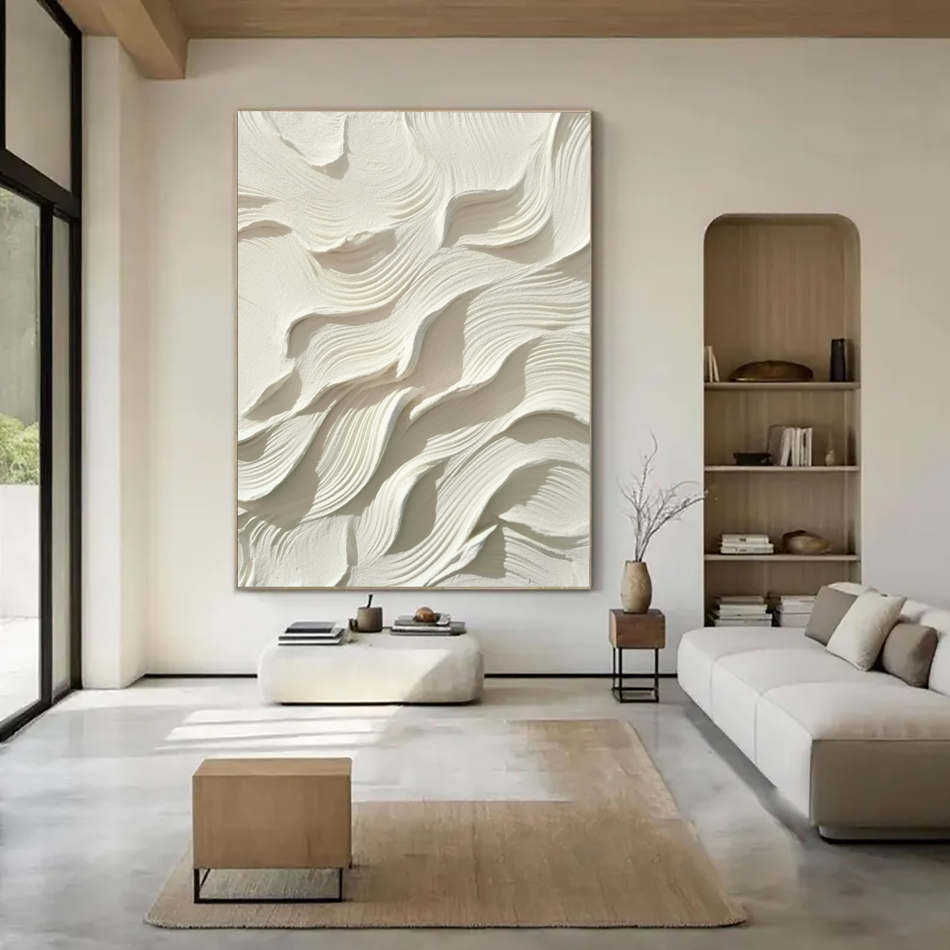 Textured Beige Dynamics | Neutral Wave