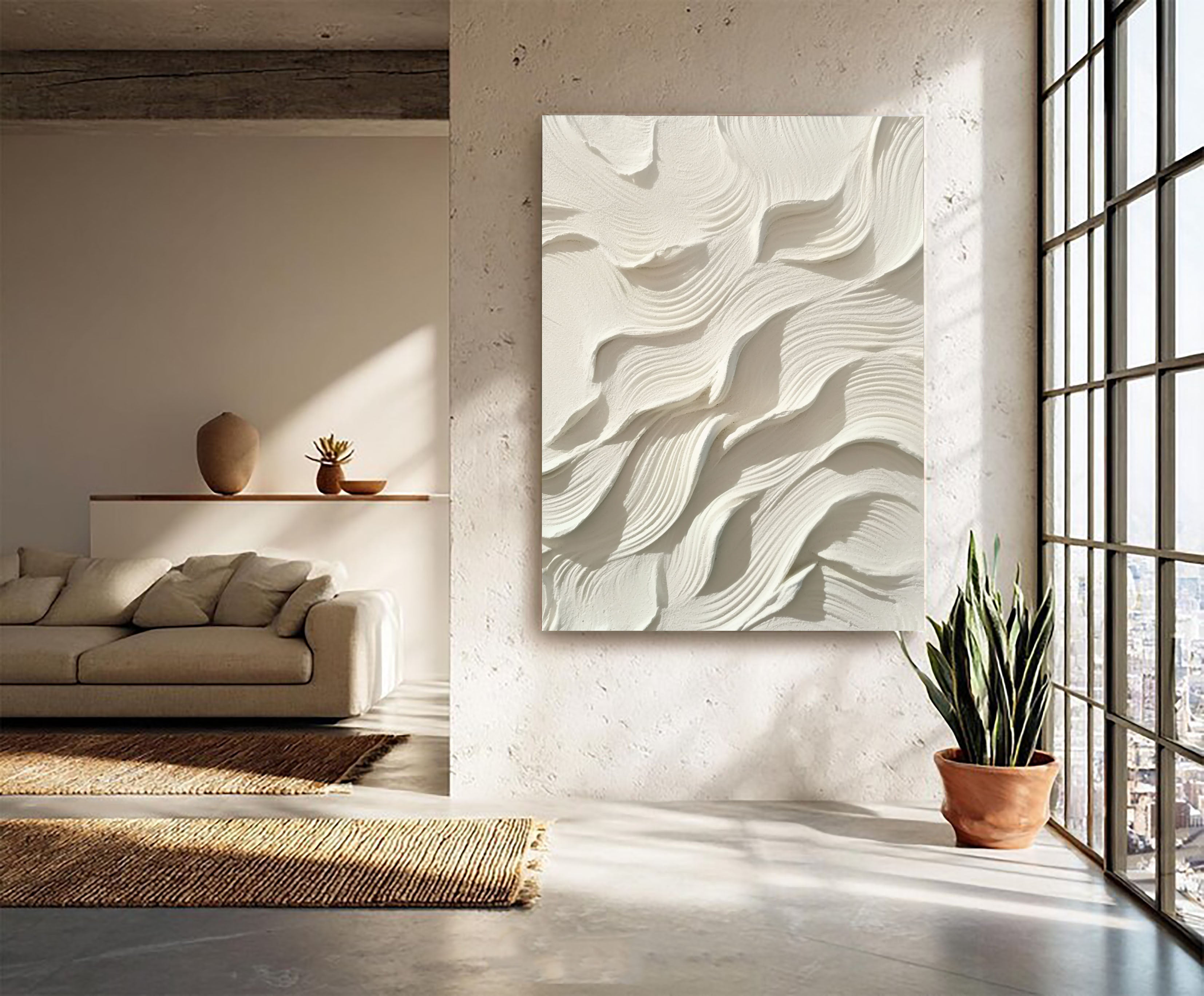 Textured Beige Dynamics | Neutral Wave