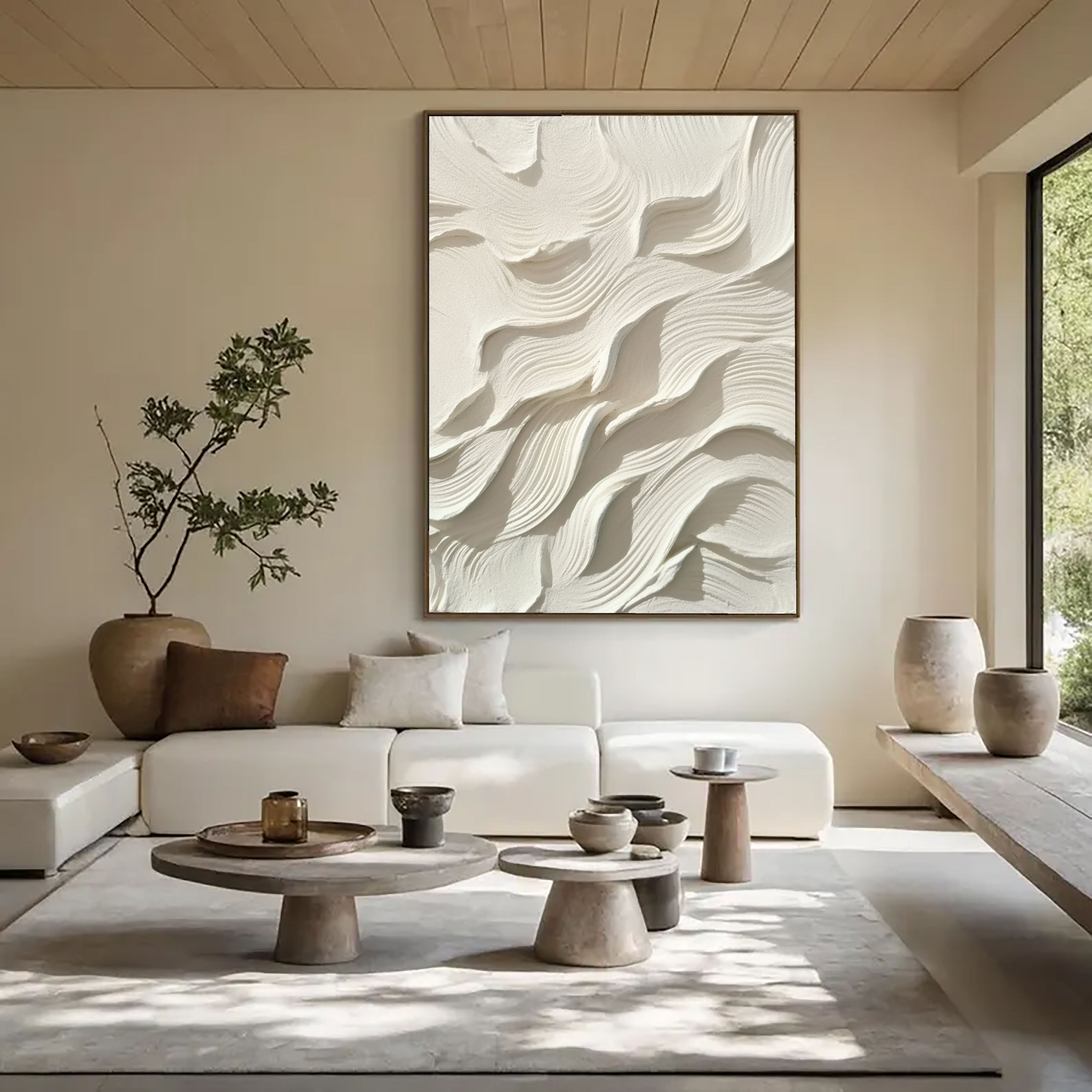 Textured Beige Dynamics | Neutral Wave