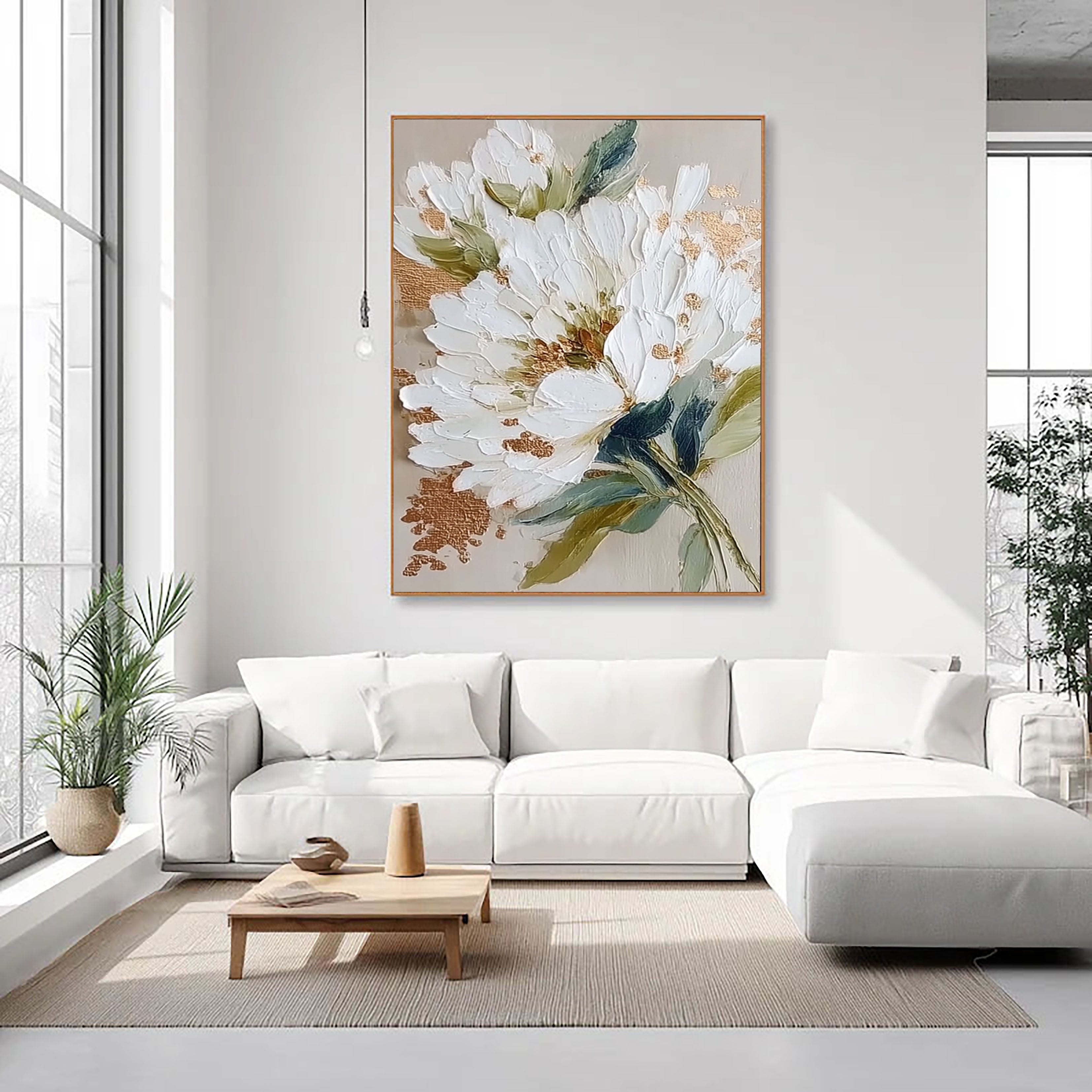 Luminous White Blossoms | Gold Dust