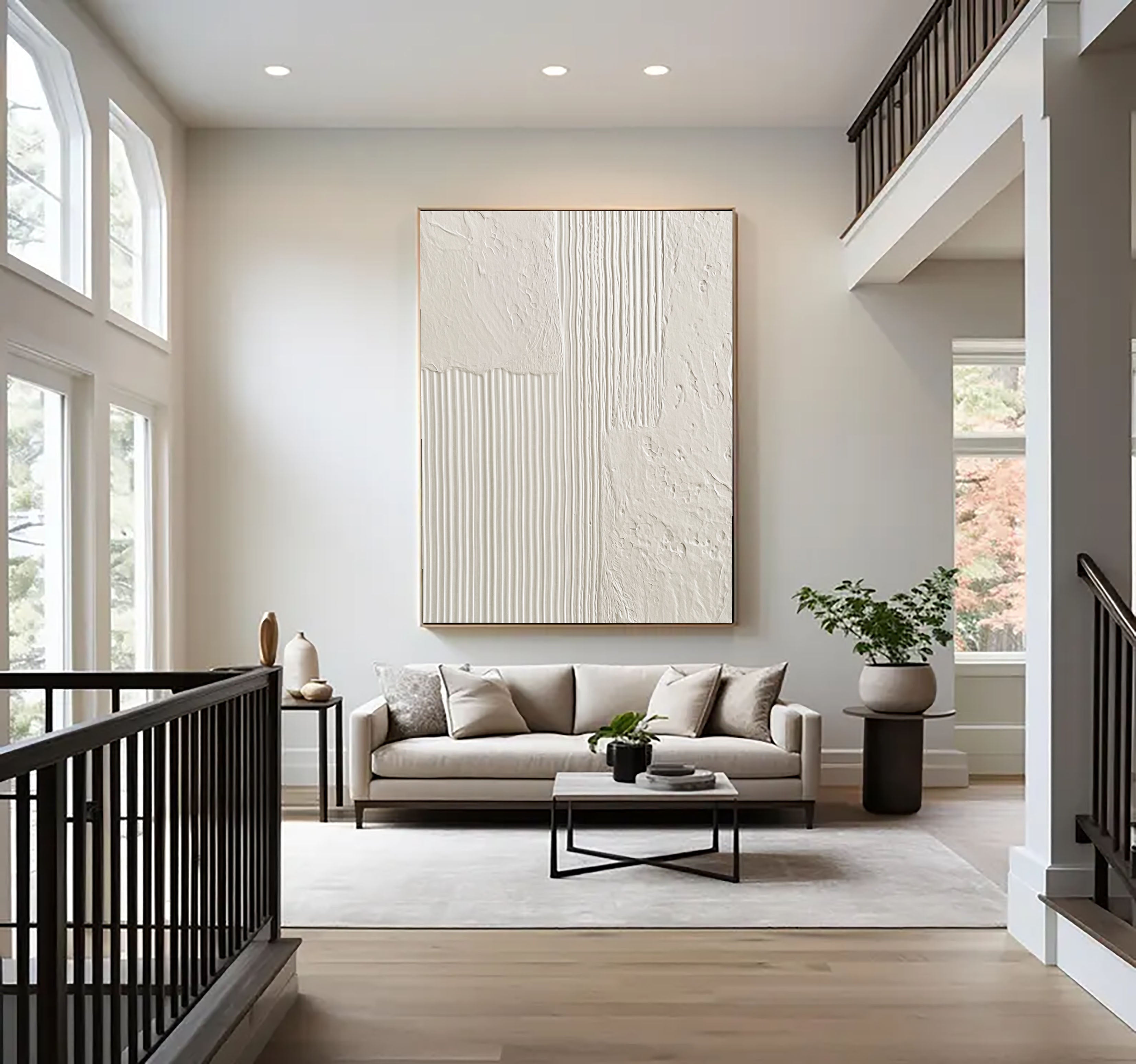 Textured White Mosaic | Minimalist Patch