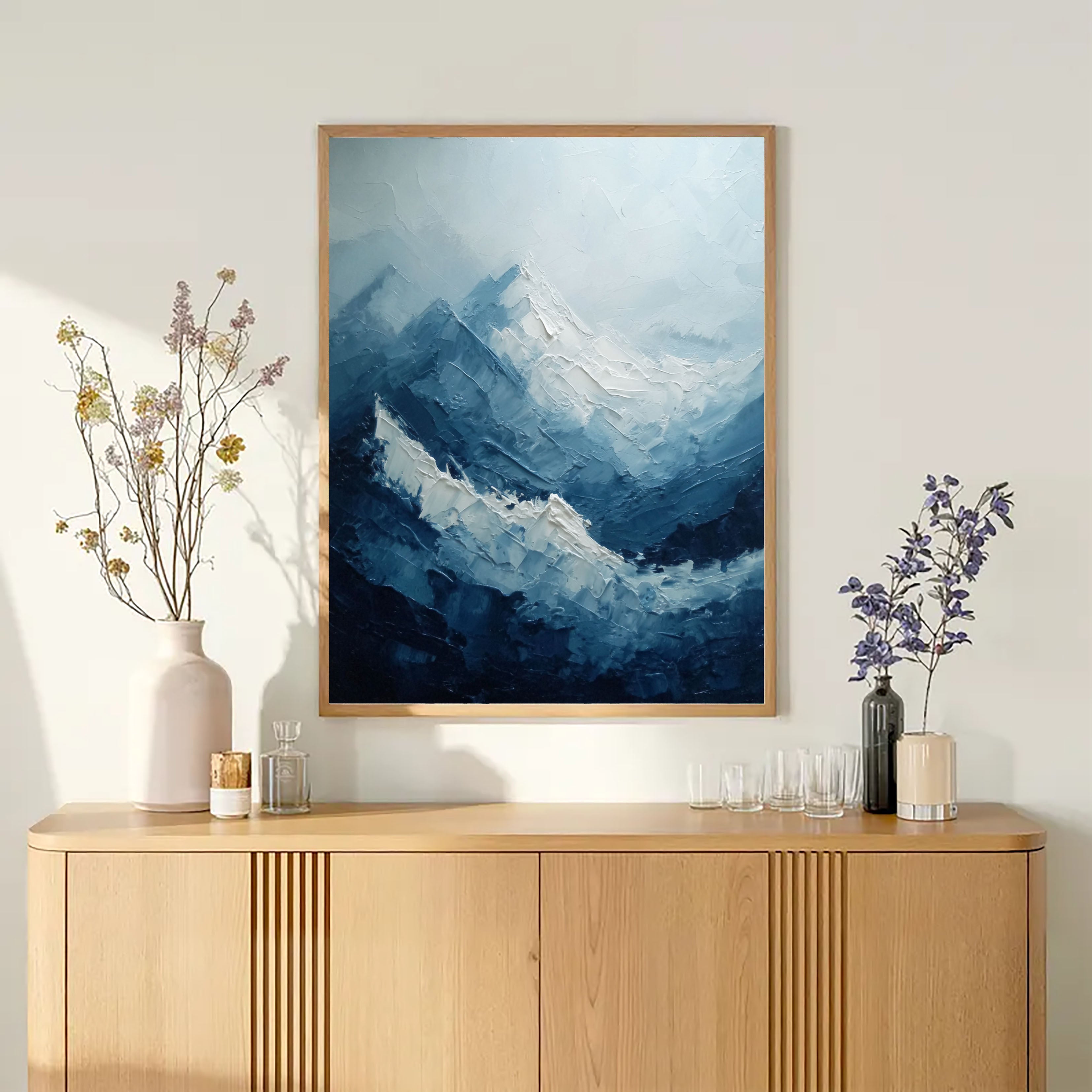 Textured Alpine Peaks | Frosted Ridges