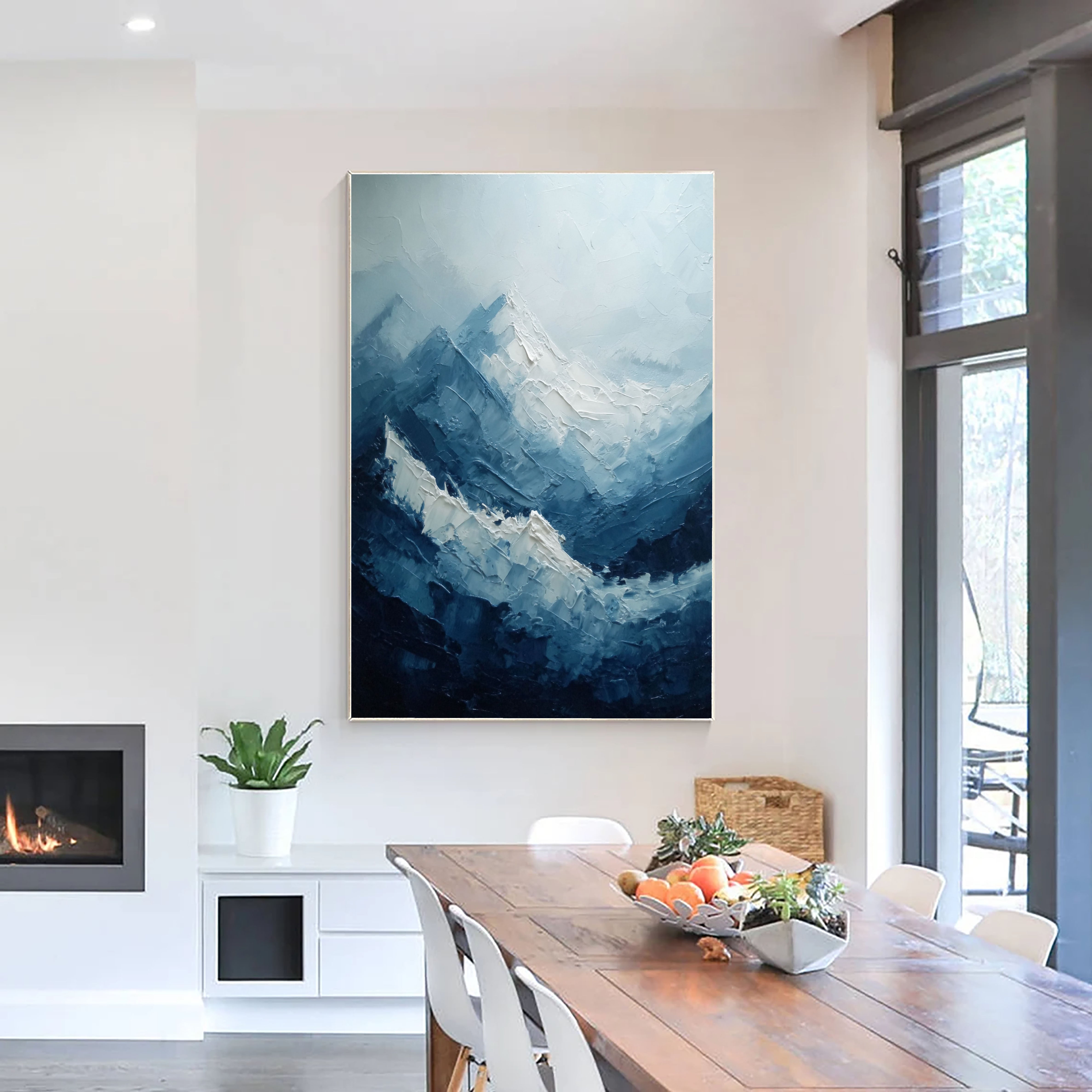 Textured Alpine Peaks | Frosted Ridges