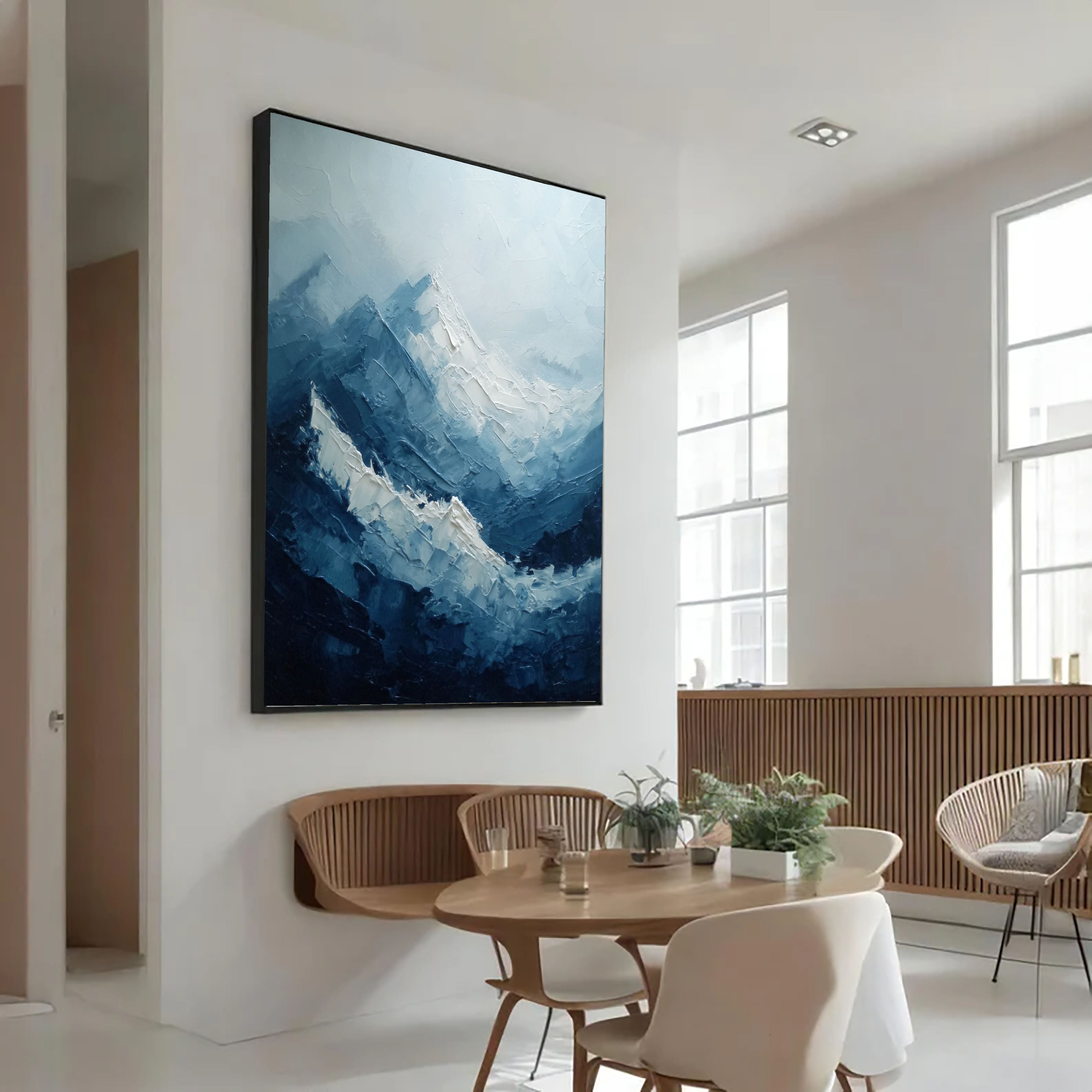 Textured Alpine Peaks | Frosted Ridges