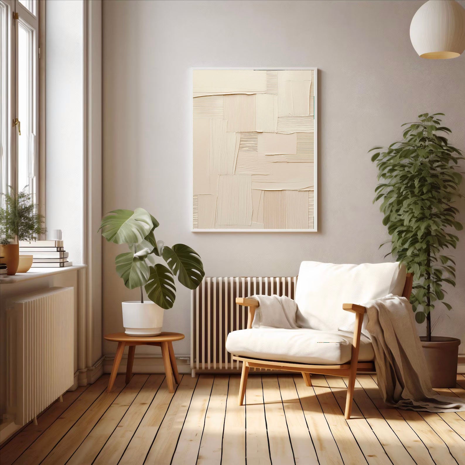 Textured Beige Mosaic | Neutral Patch