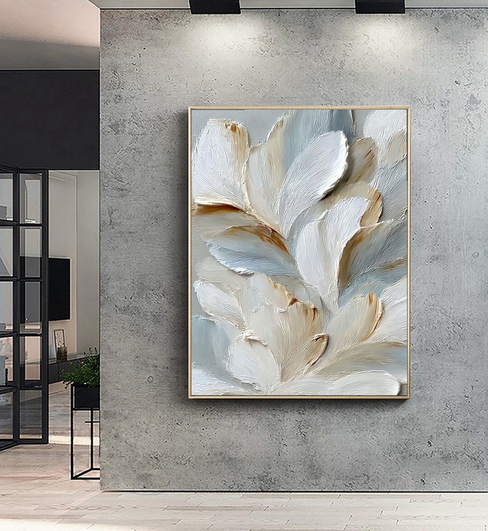 Sculpted Petal Grace | Soft Neutrals