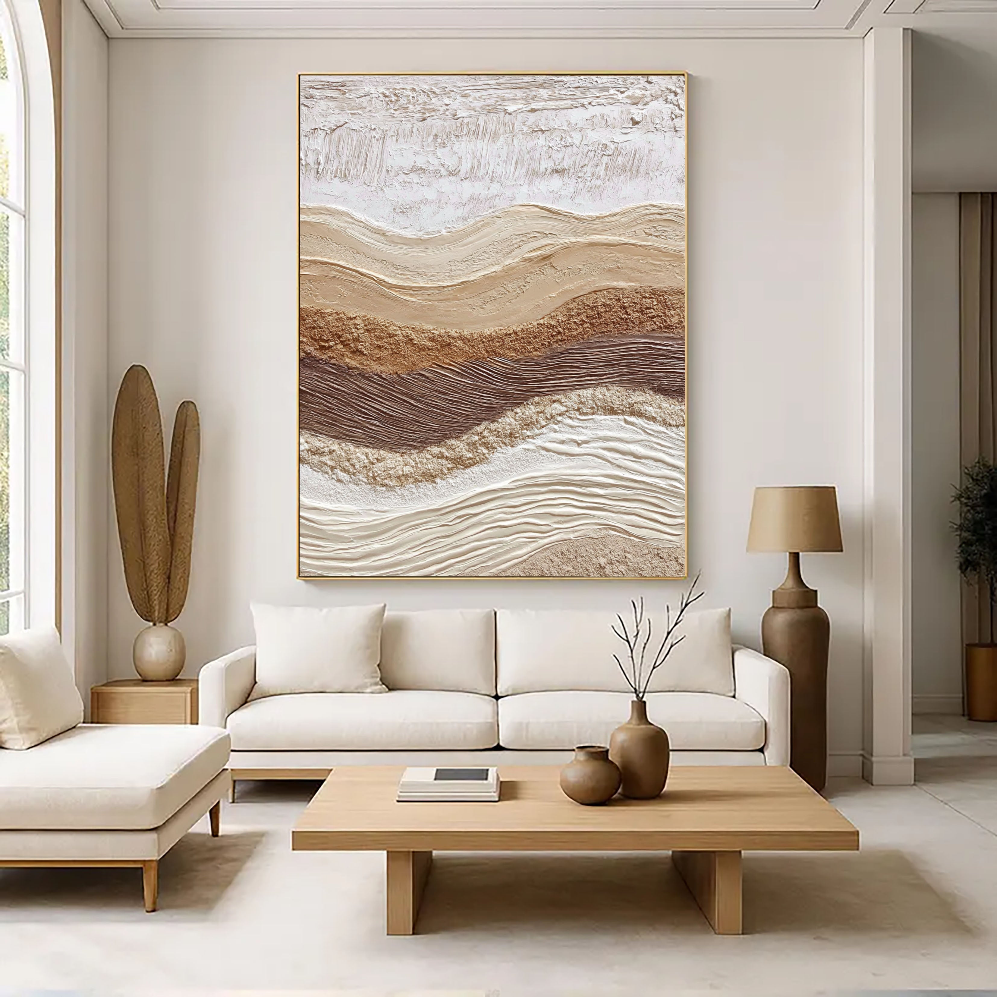 Textured Earthy Swells | Neutral Ridges