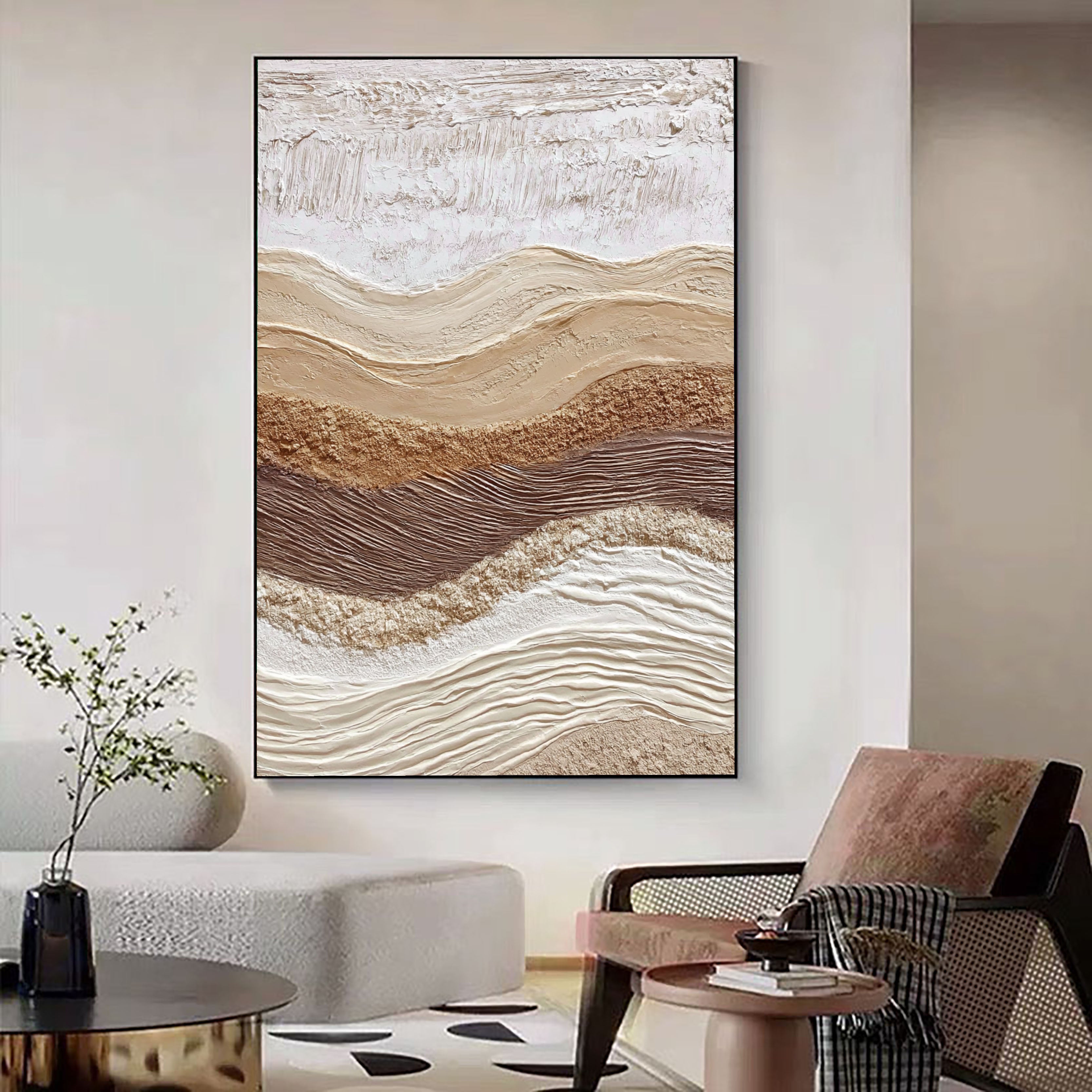 Textured Earthy Swells | Neutral Ridges