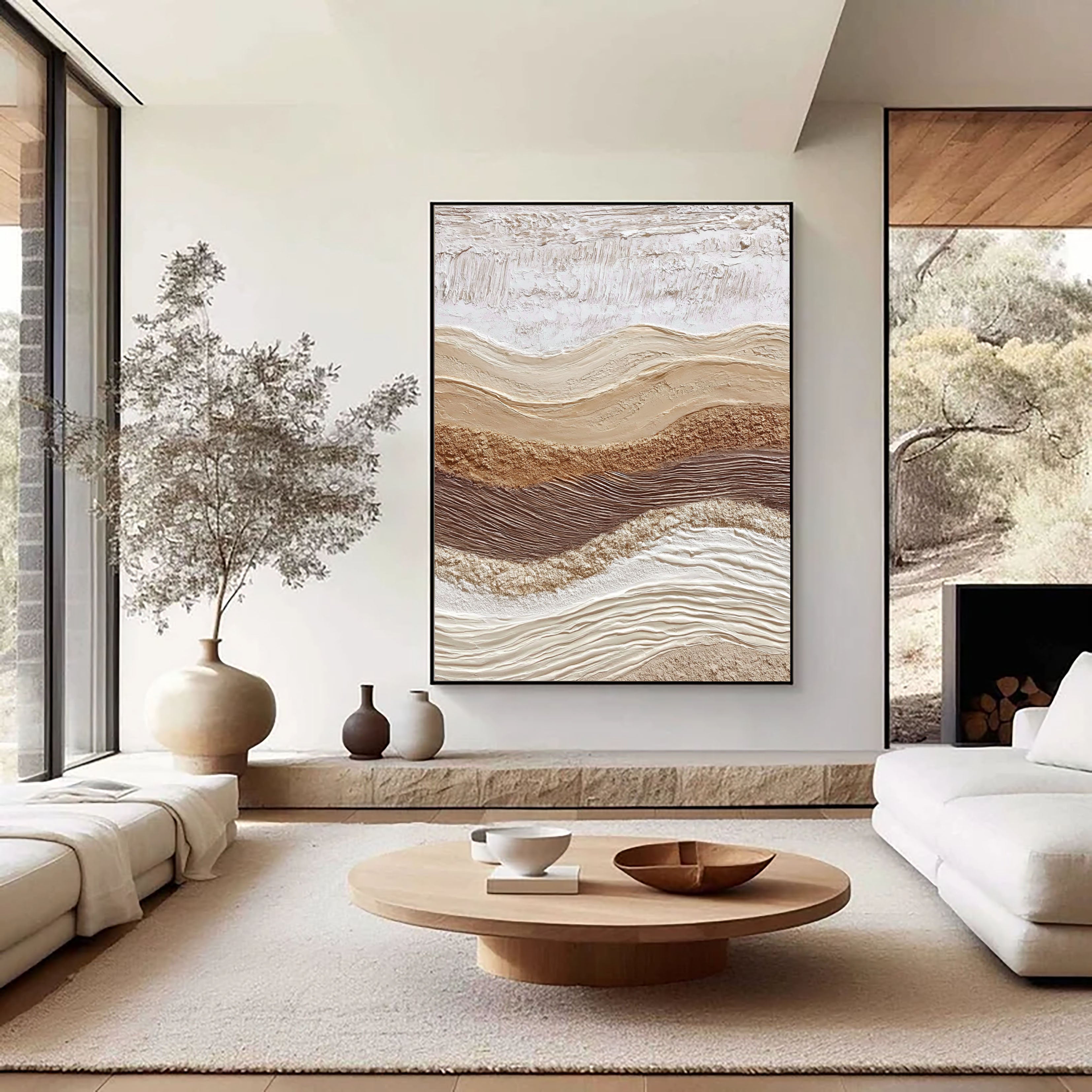 Textured Earthy Swells | Neutral Ridges