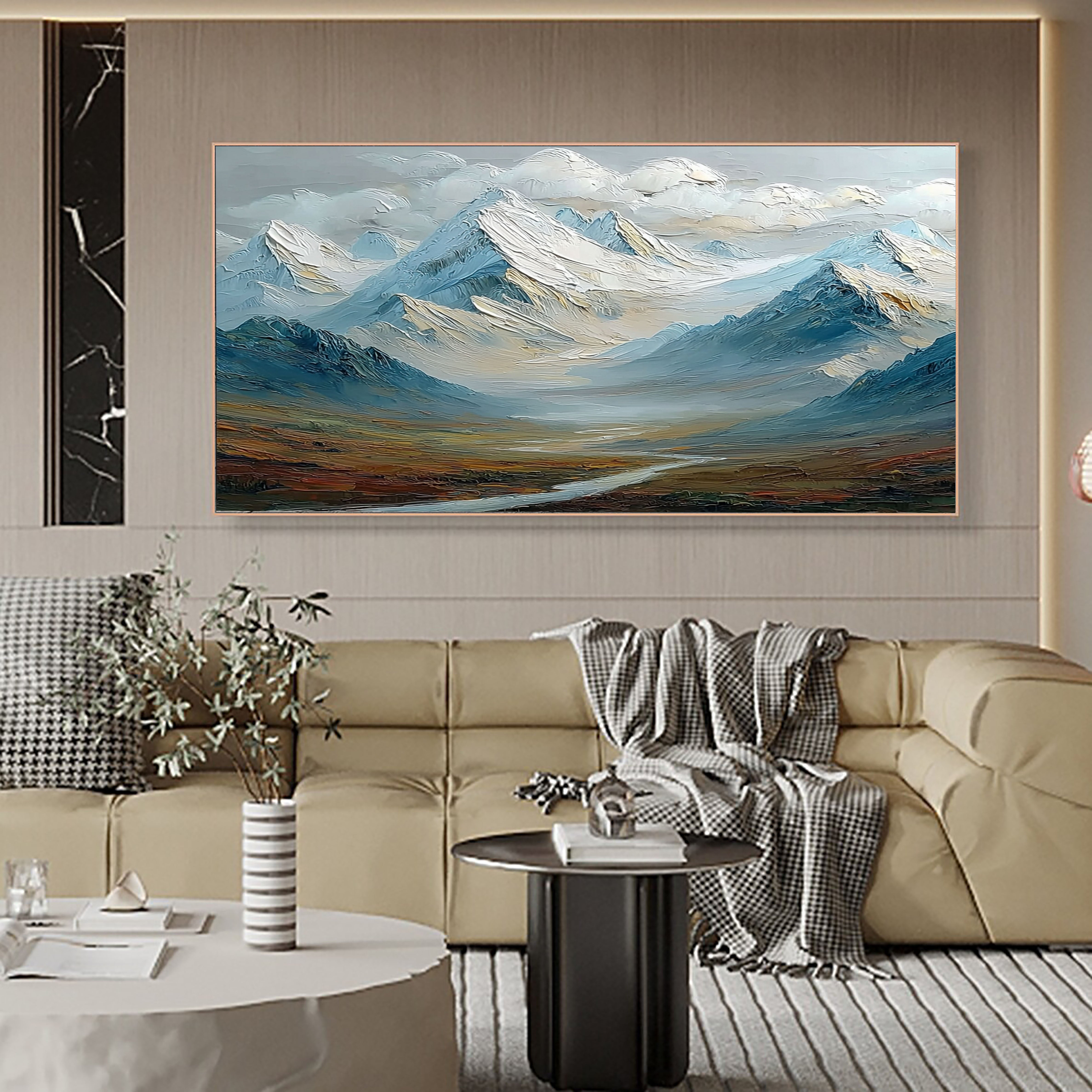 Majestic Alpine Vista | Snow & Sky