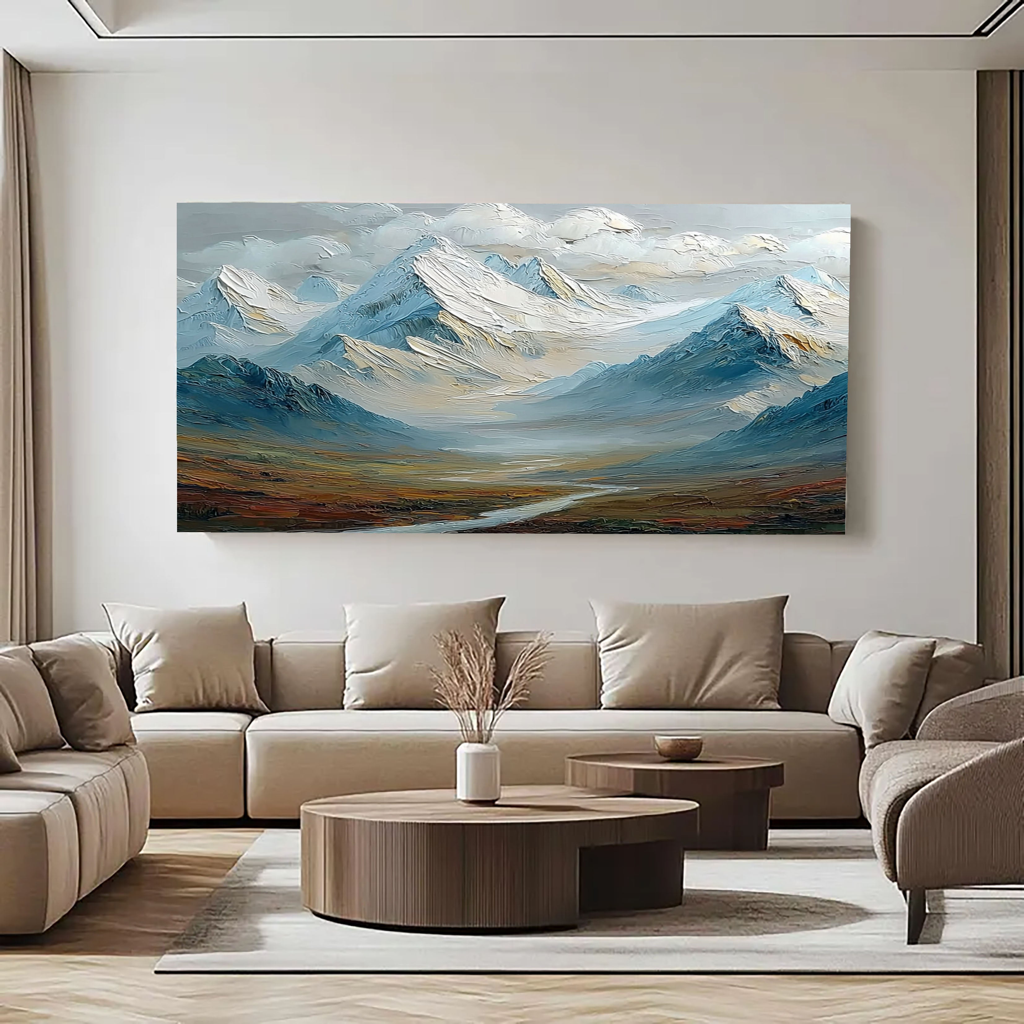 Majestic Alpine Vista | Snow & Sky