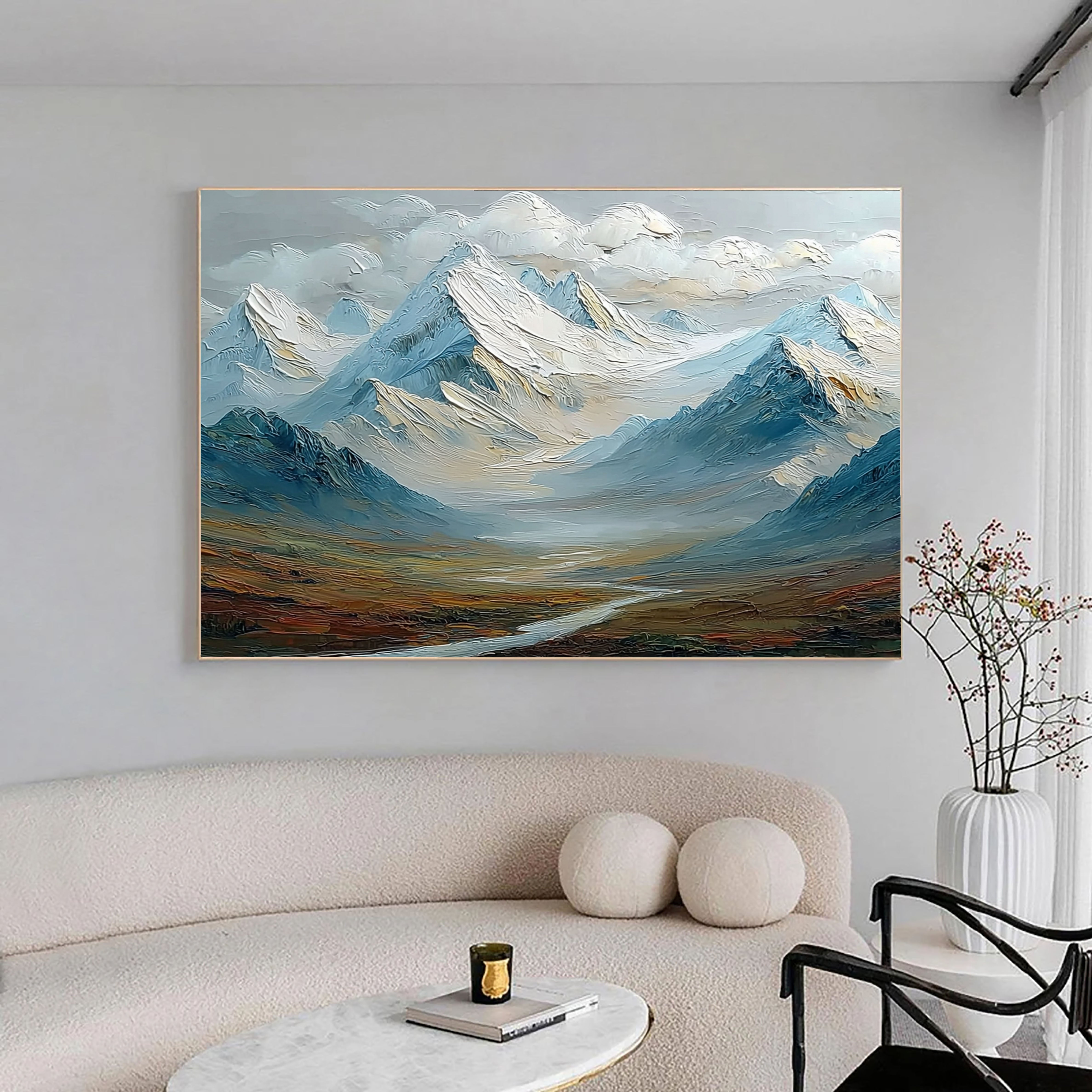 Majestic Alpine Vista | Snow & Sky