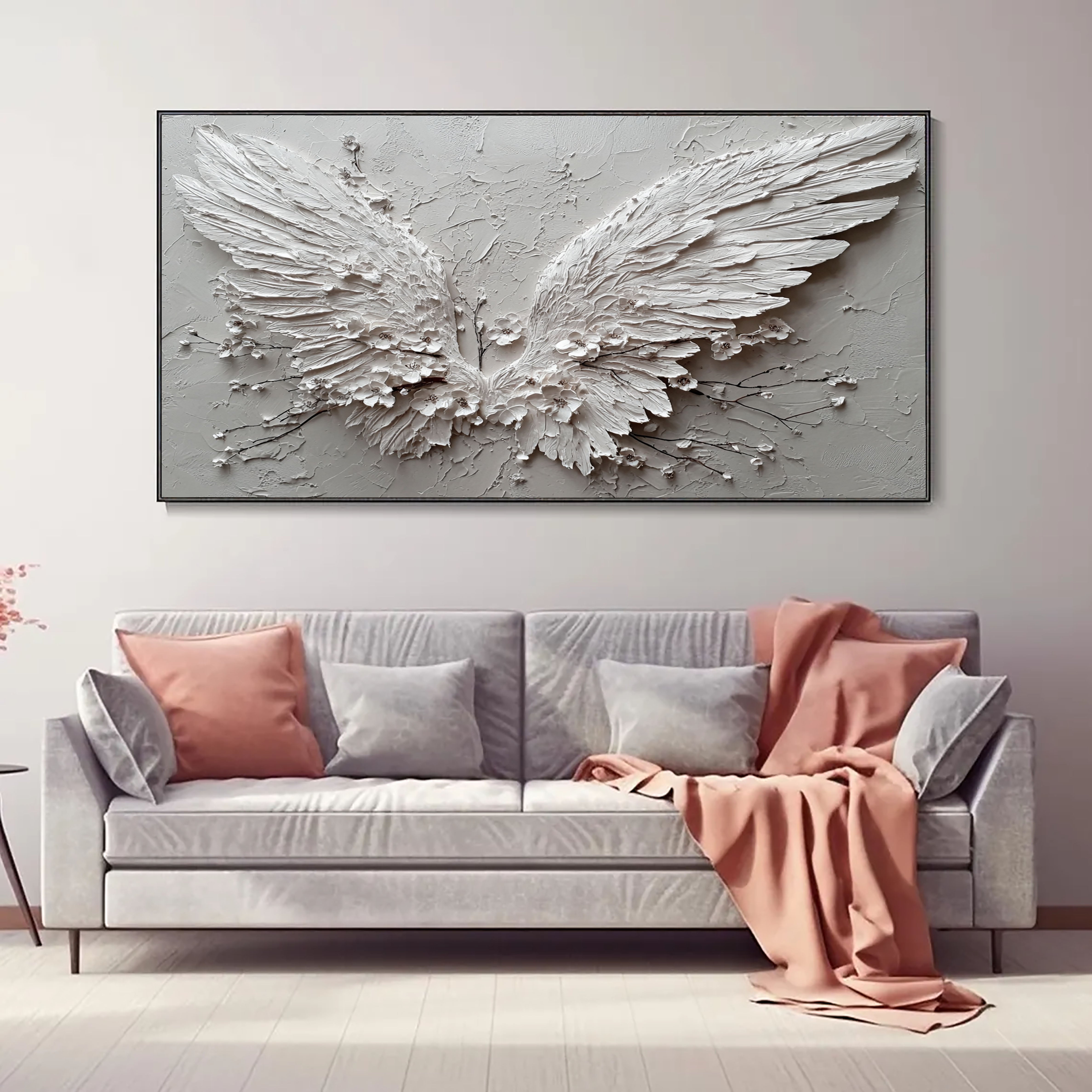 Textured Celestial Wings | Blossom Accents