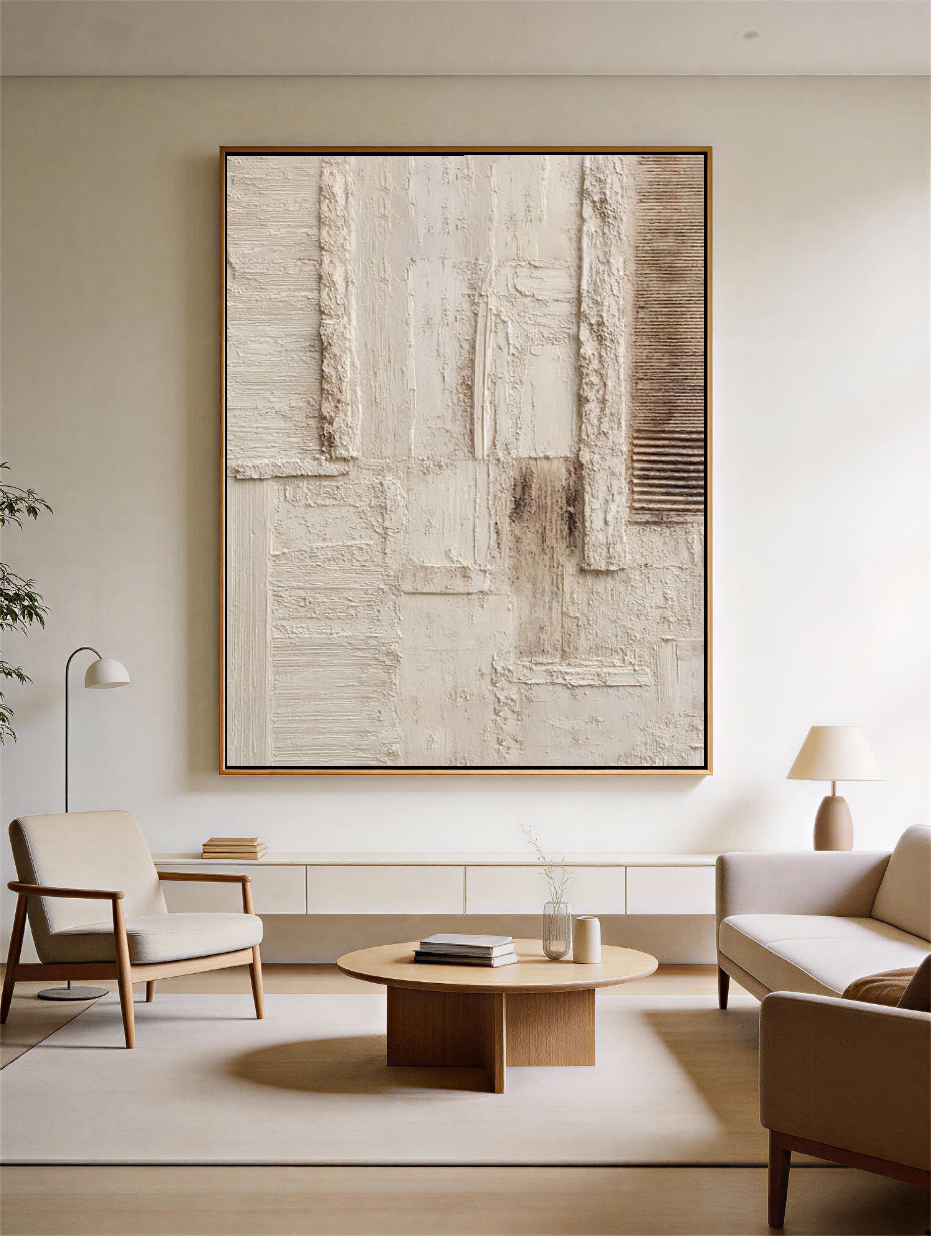 Plastered Minimal Forms | Earthy Palette
