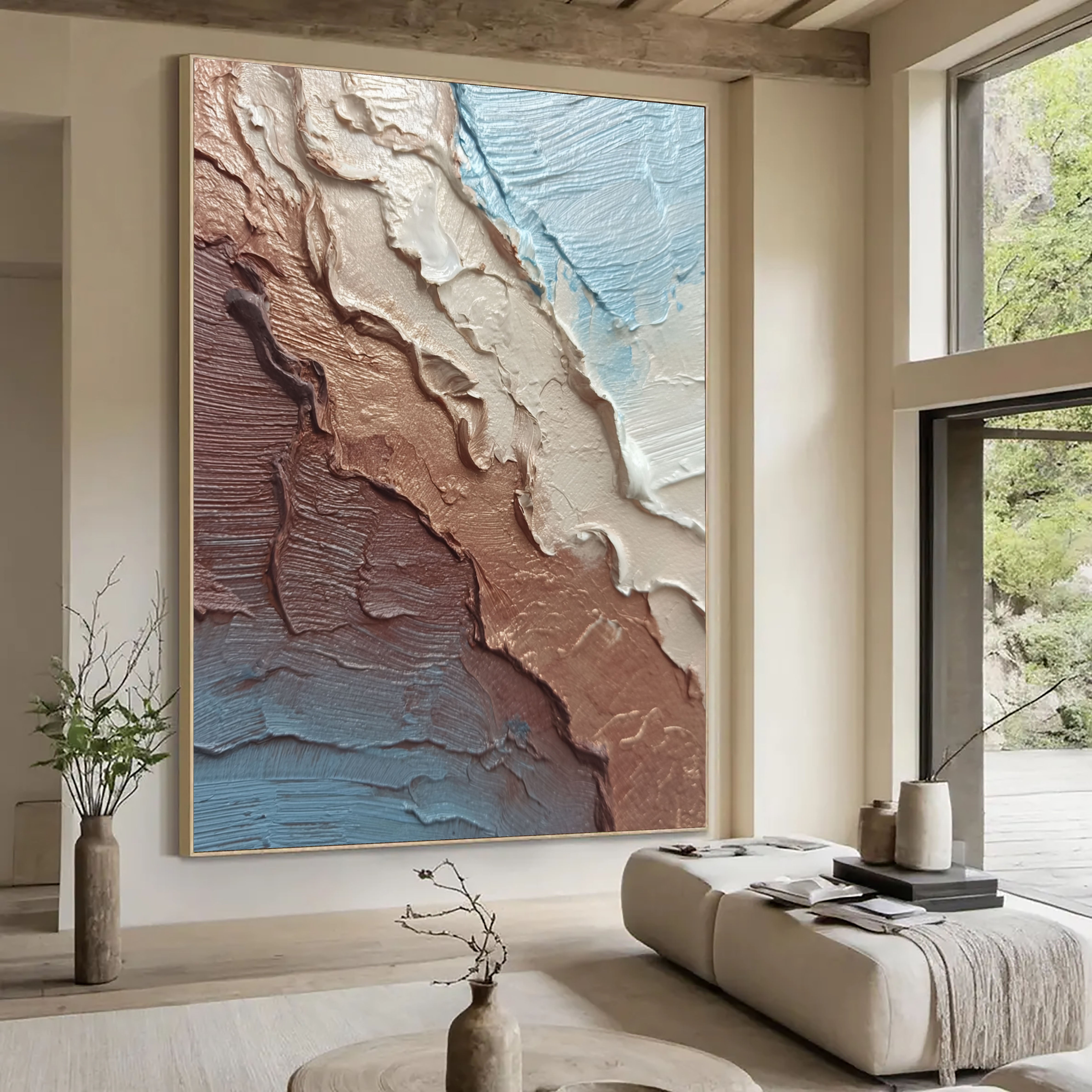 Textured Bronze Blends | Pale Blue