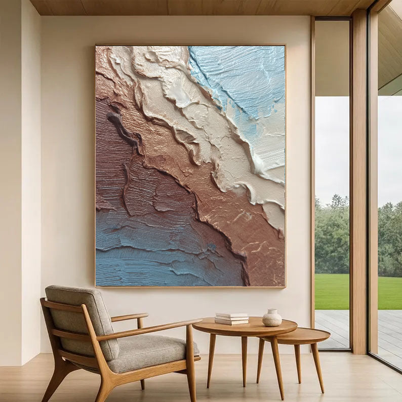 Textured Bronze Blends | Pale Blue