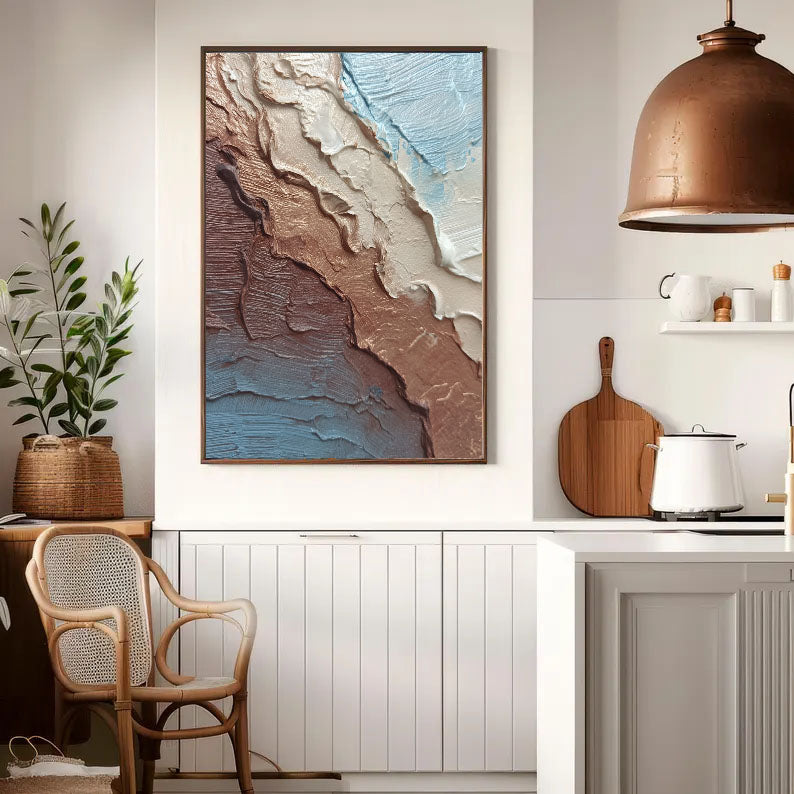 Textured Bronze Blends | Pale Blue