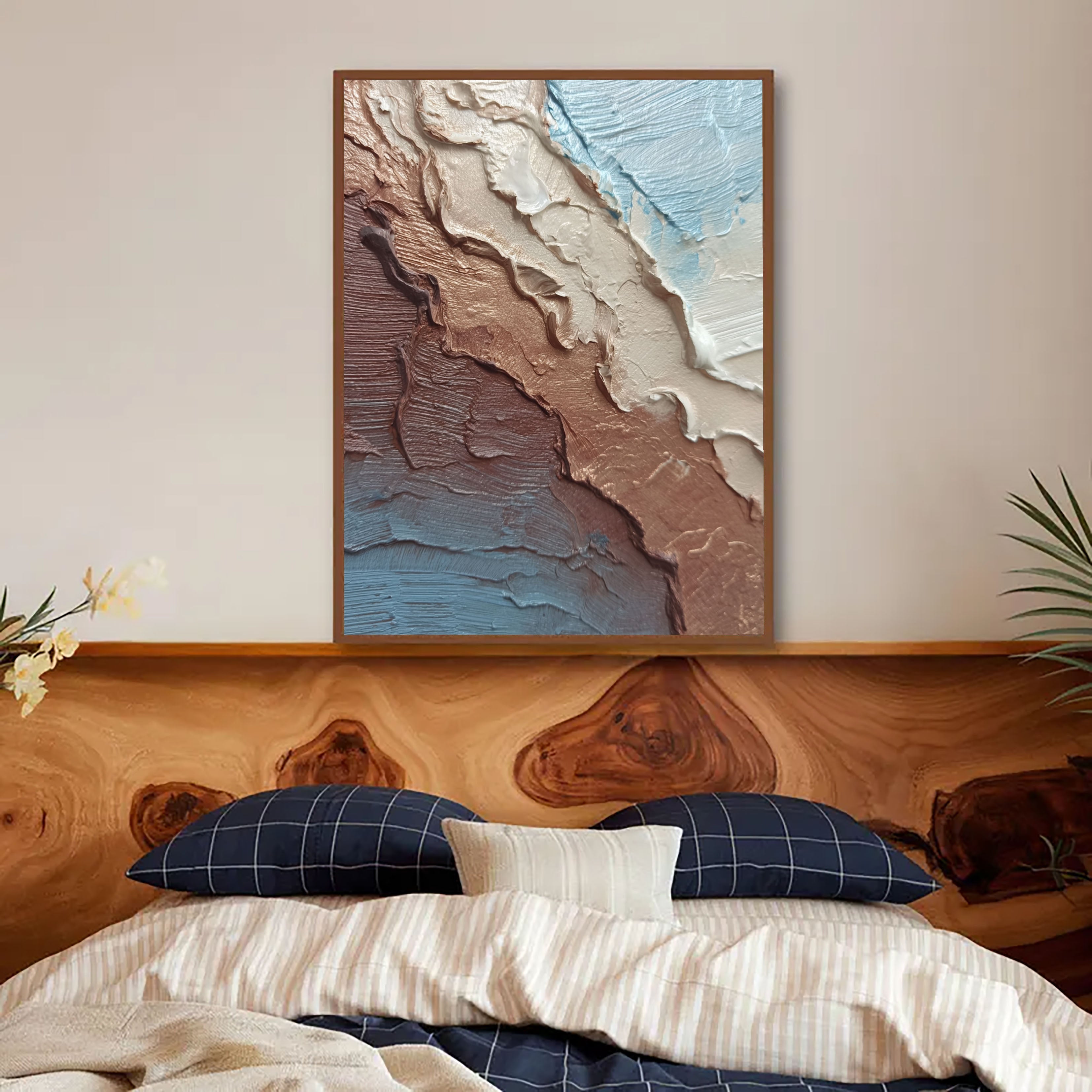 Textured Bronze Blends | Pale Blue