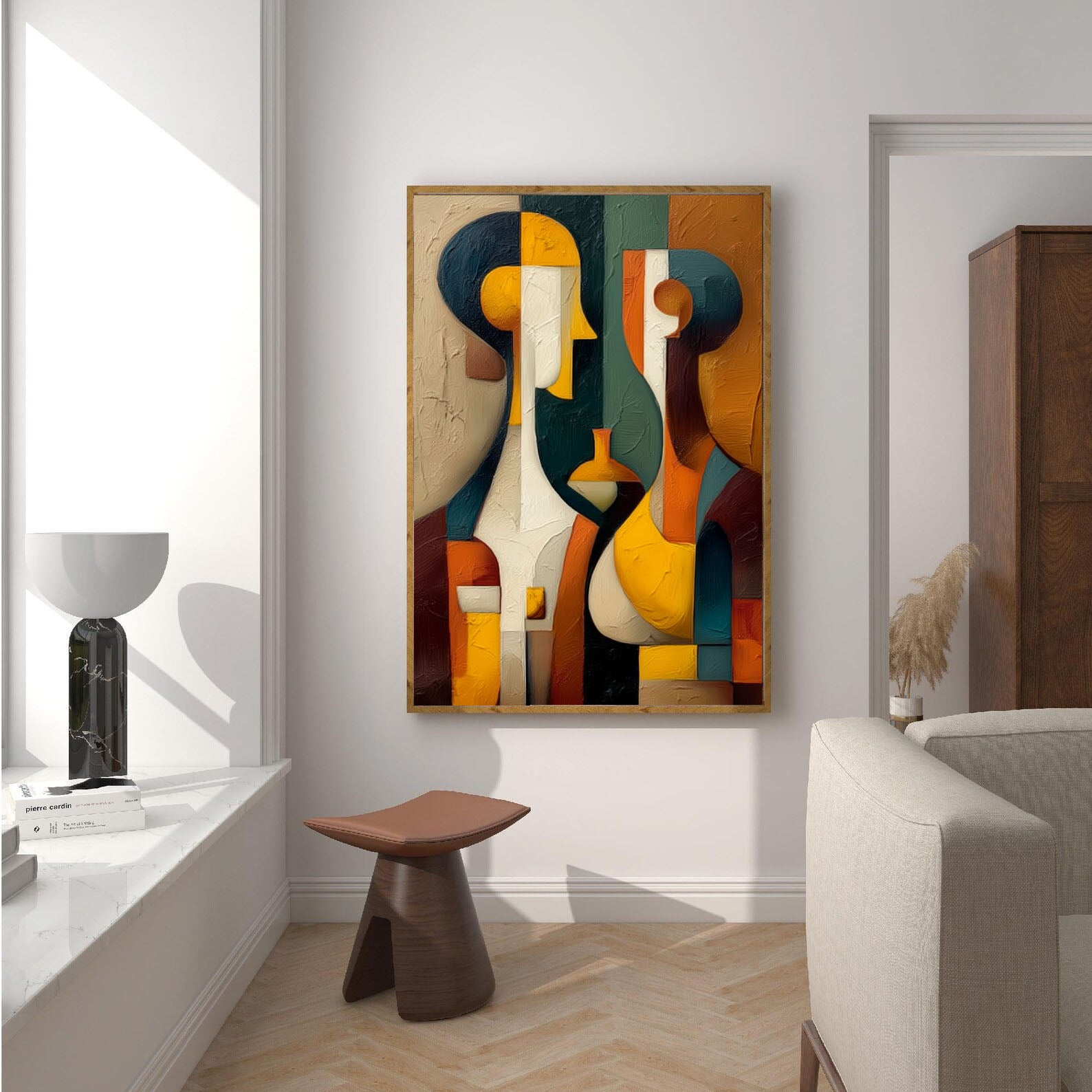 Abstract Figure Harmony | Bold Color